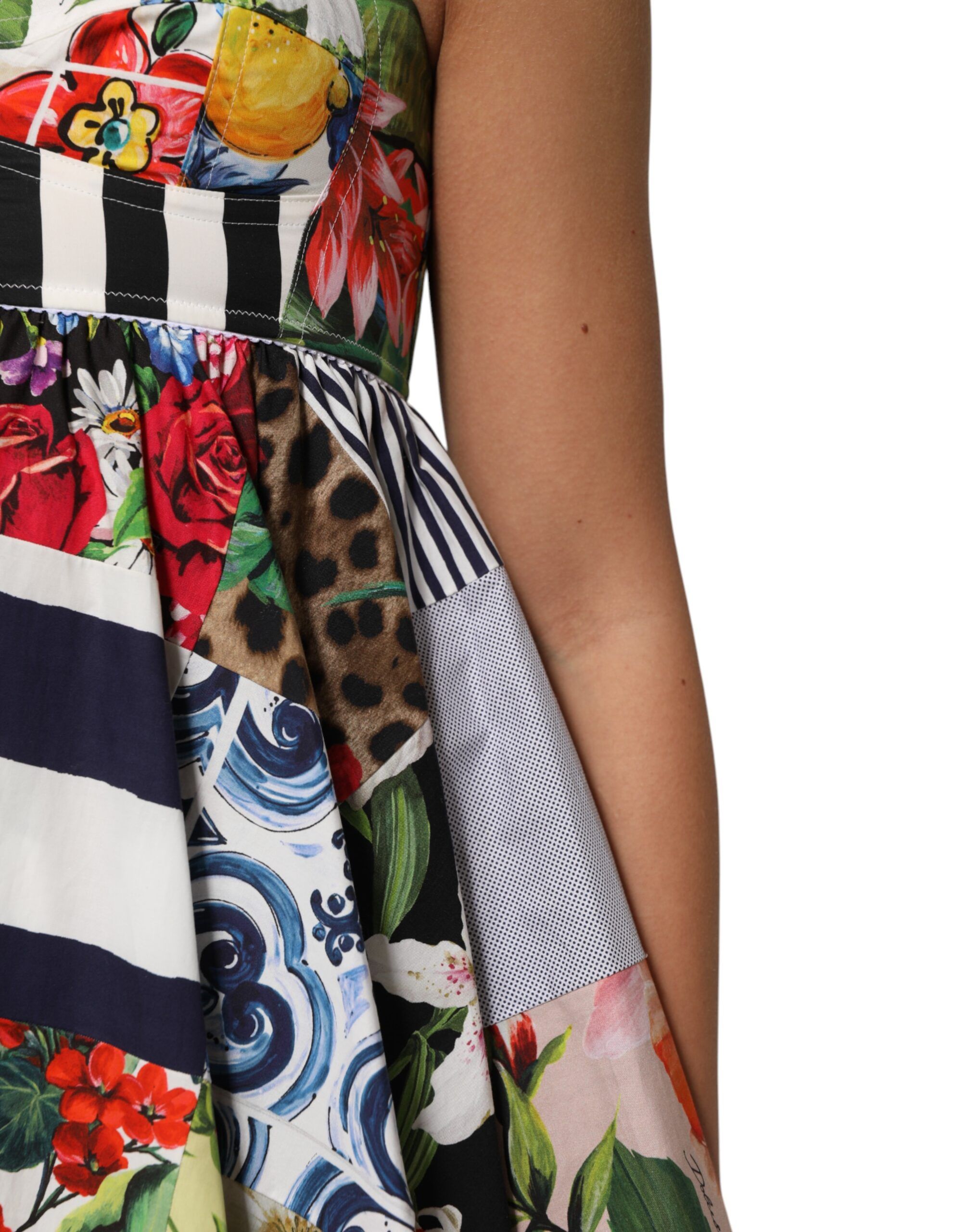Patchwork Cotton AlineMini Women's Dress - Dolce & Gabbana - Modalova