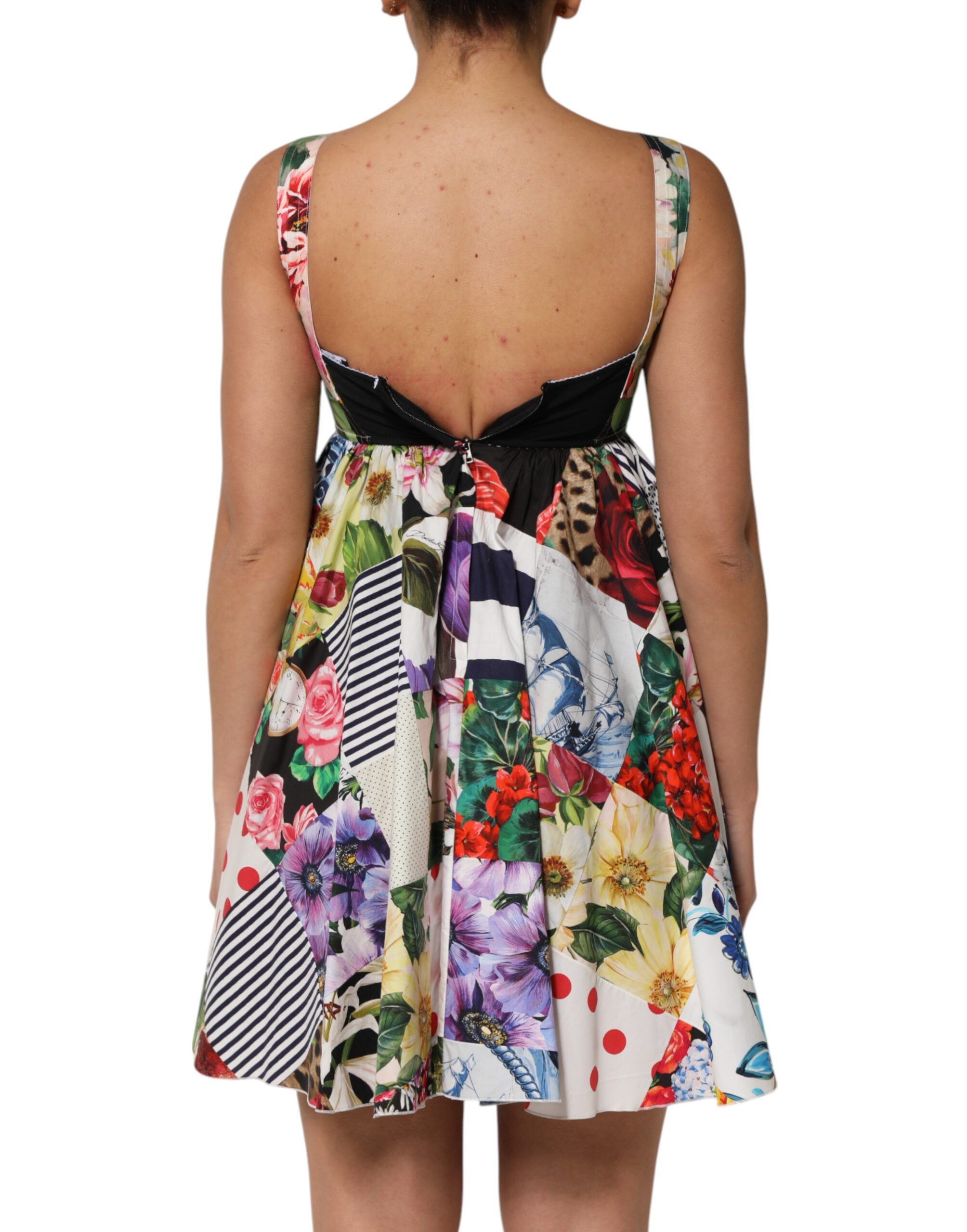 Patchwork Cotton AlineMini Women's Dress - Dolce & Gabbana - Modalova