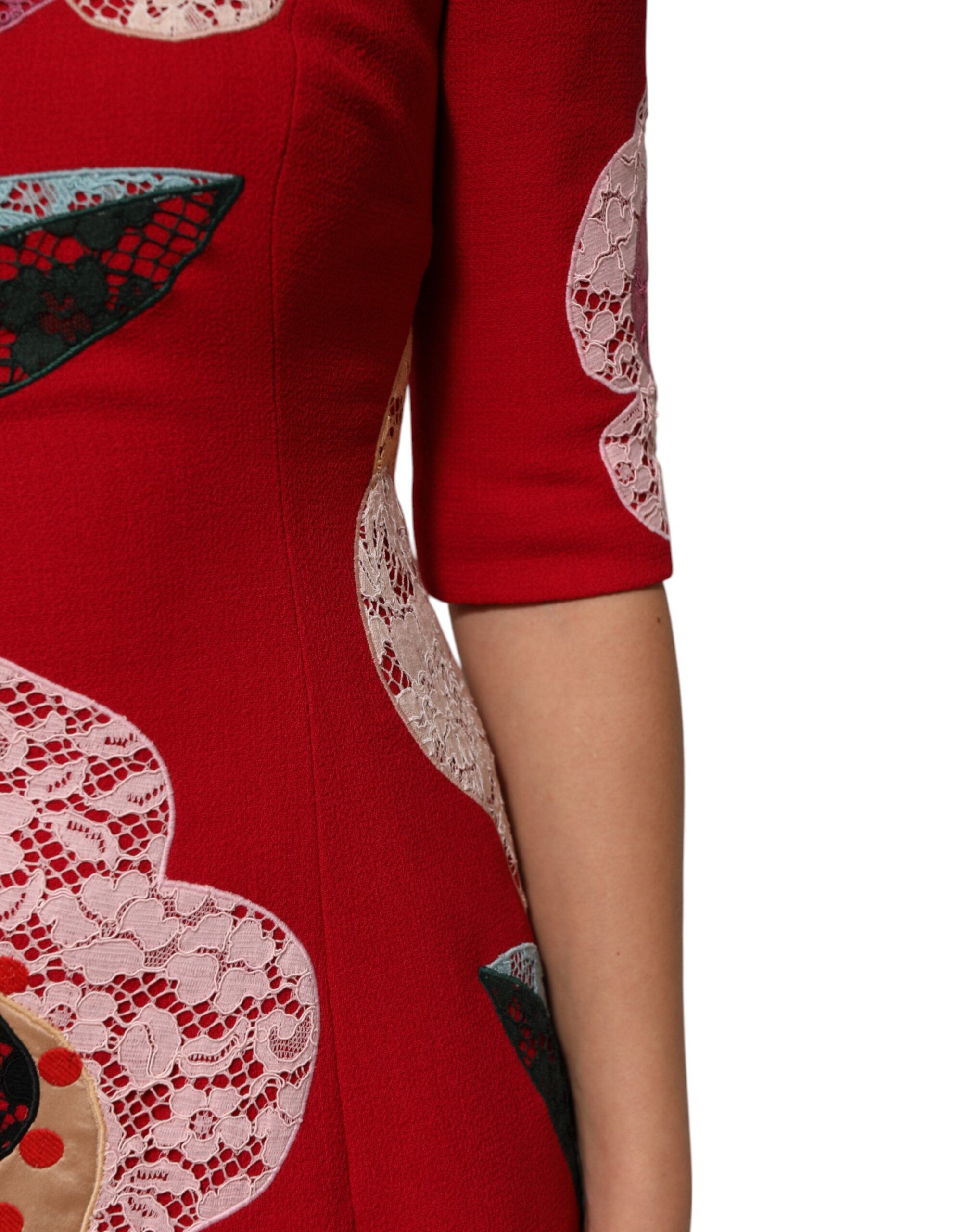 Lace Floral Applique A-line Mini Women's Dress - Dolce & Gabbana - Modalova