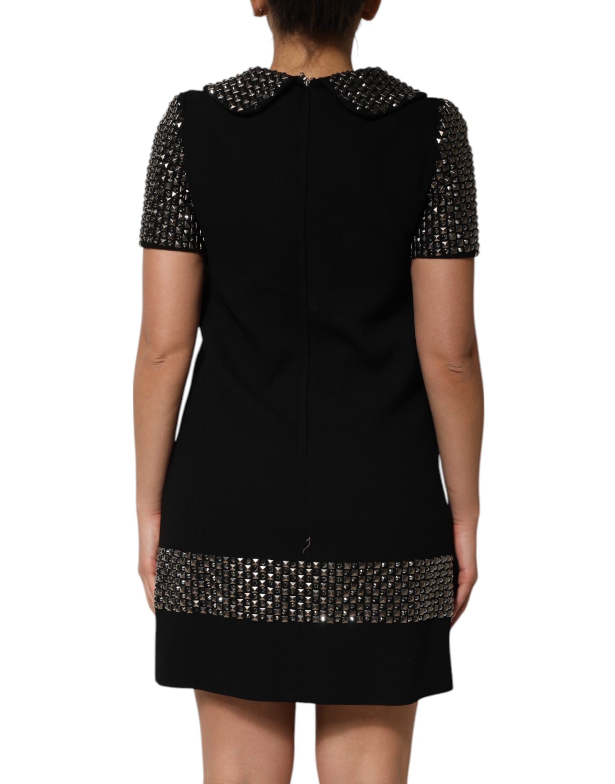 Crystal Embellished Collared Mini Women's Dress - Dolce & Gabbana - Modalova