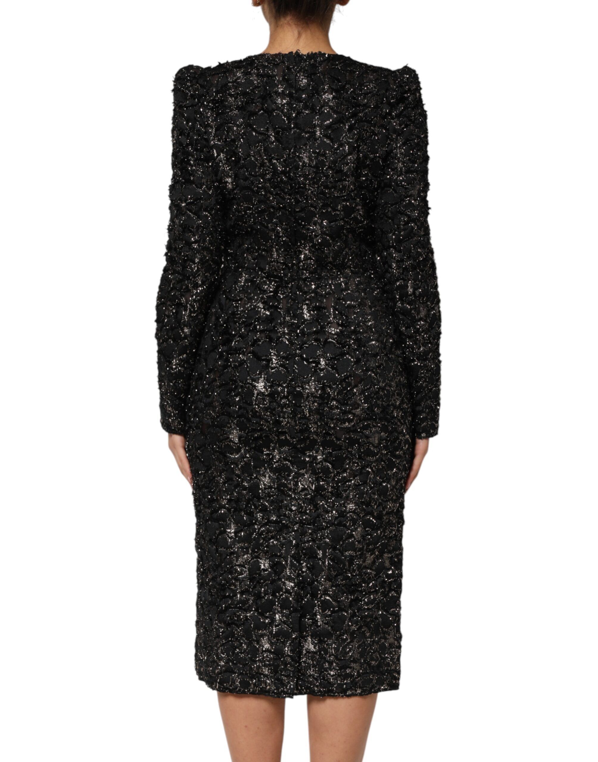 Sequin Bouclé Tweed Sheath Women's Dress - Dolce & Gabbana - Modalova