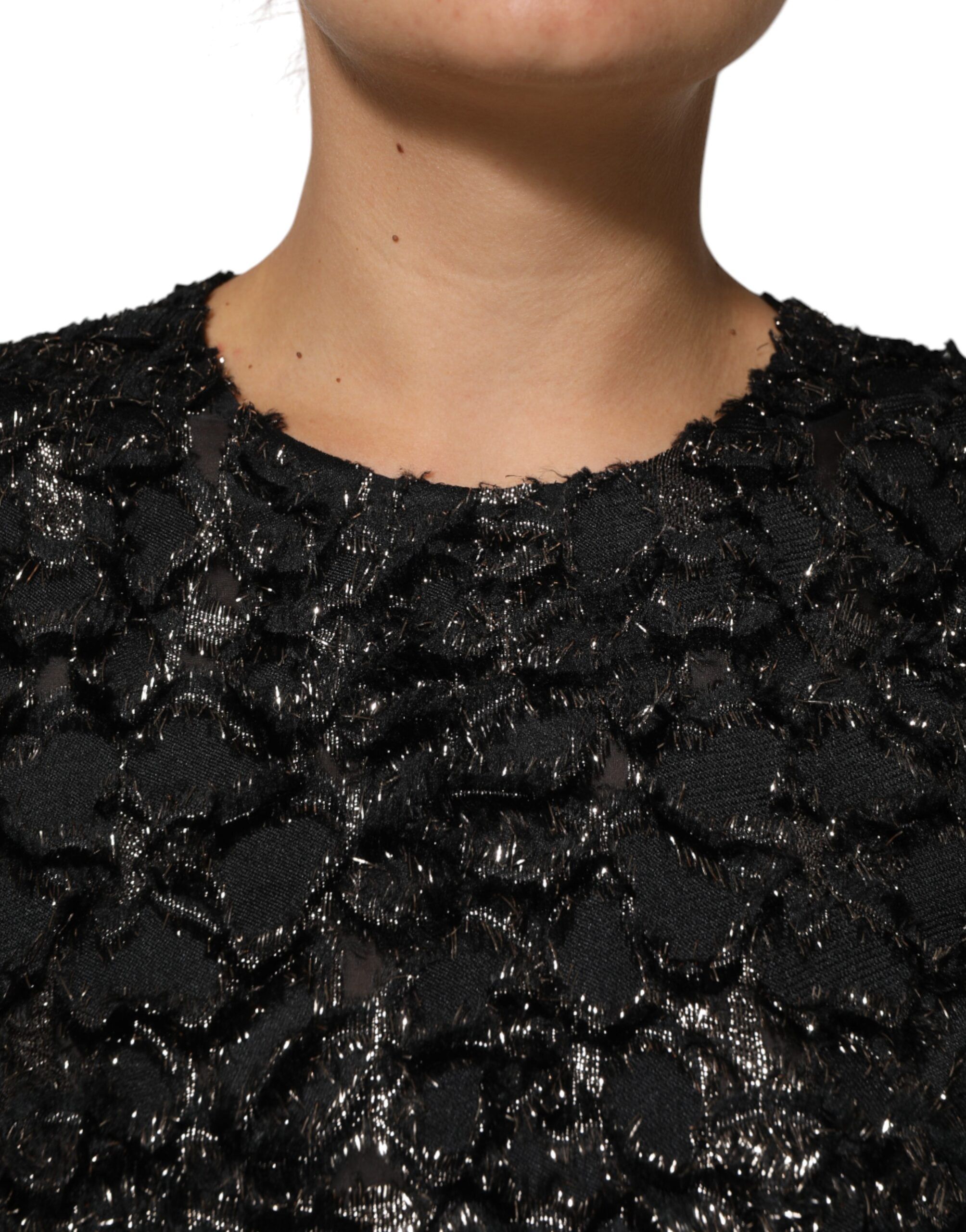 Sequin Bouclé Tweed Sheath Women's Dress - Dolce & Gabbana - Modalova