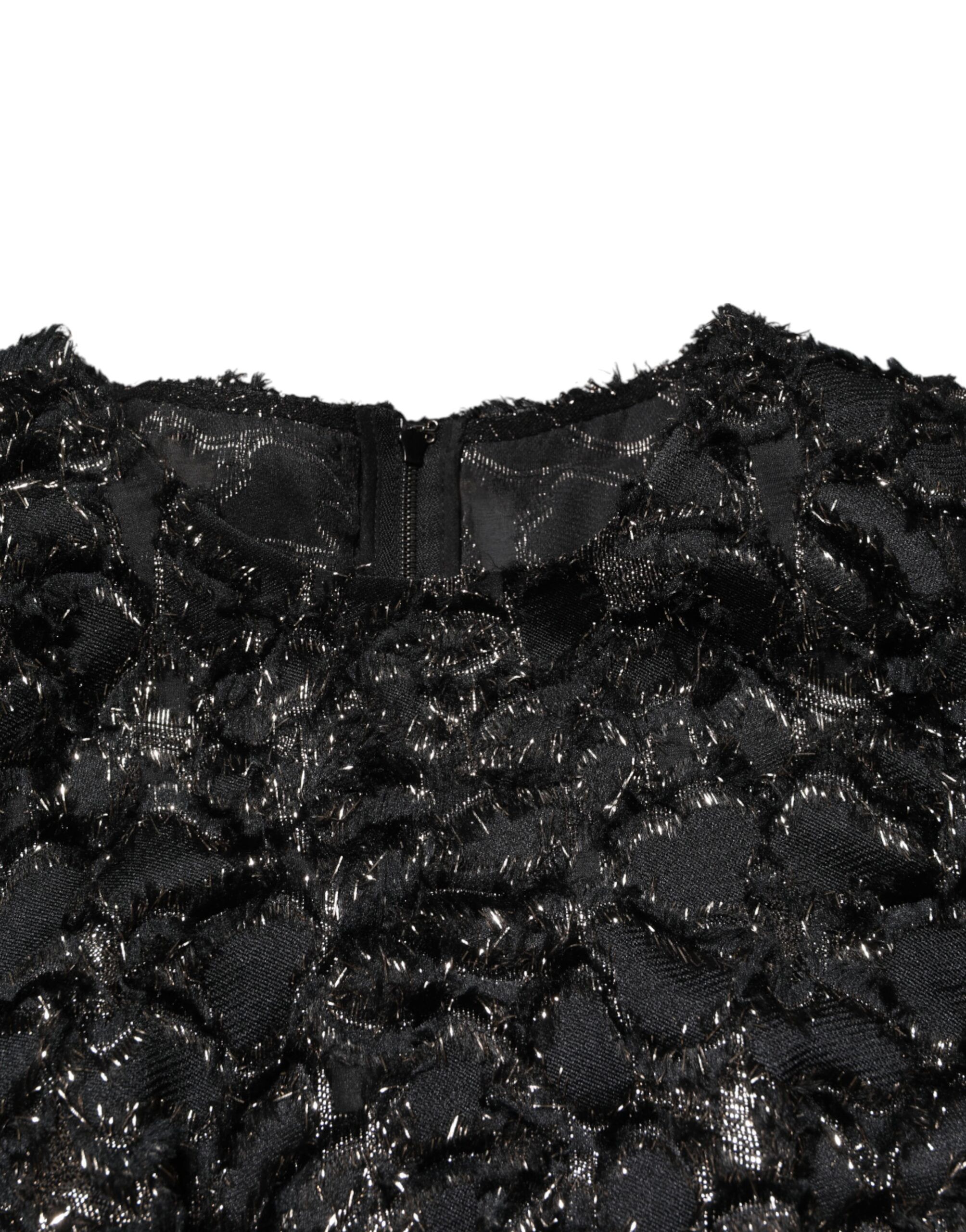Sequin Bouclé Tweed Sheath Women's Dress - Dolce & Gabbana - Modalova