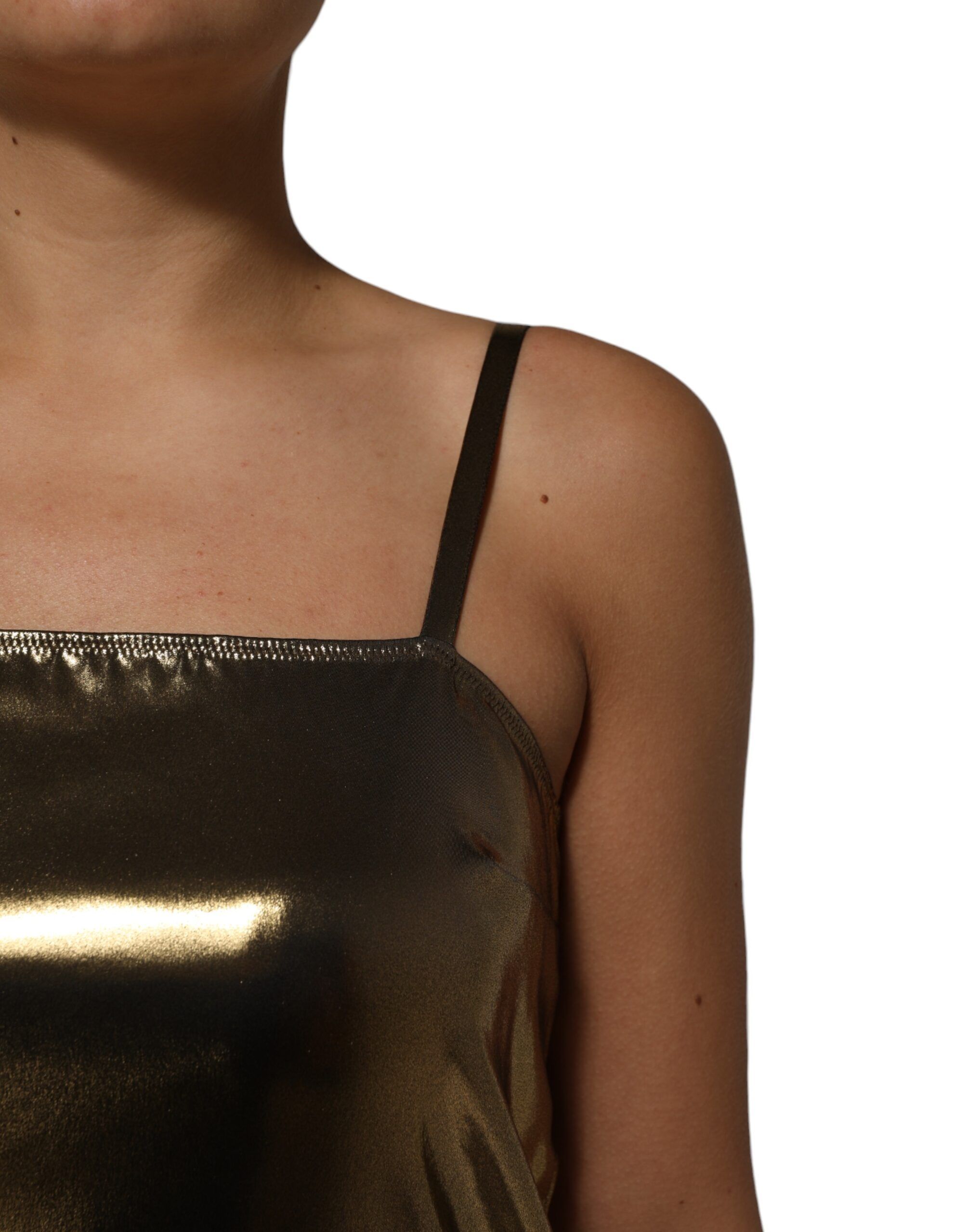 Metallic Sleeveless A-line Mini Women's Dress - Dolce & Gabbana - Modalova