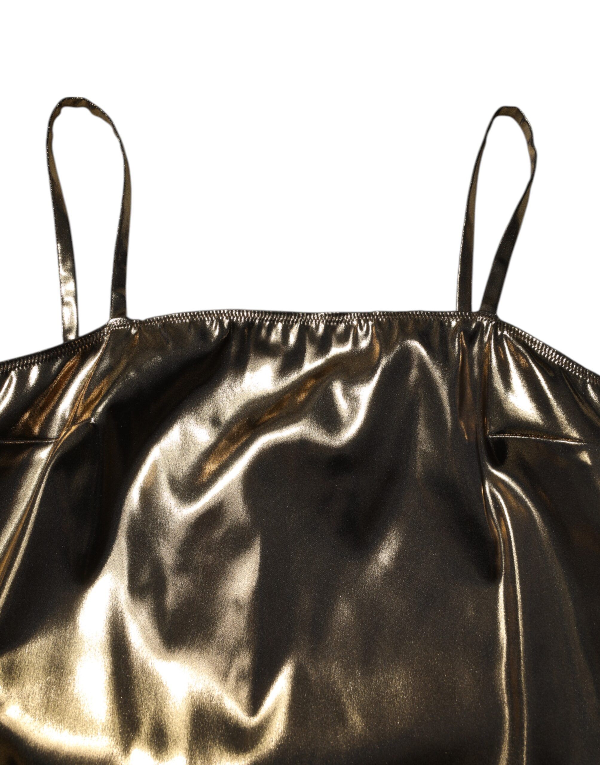 Metallic Sleeveless A-line Mini Women's Dress - Dolce & Gabbana - Modalova