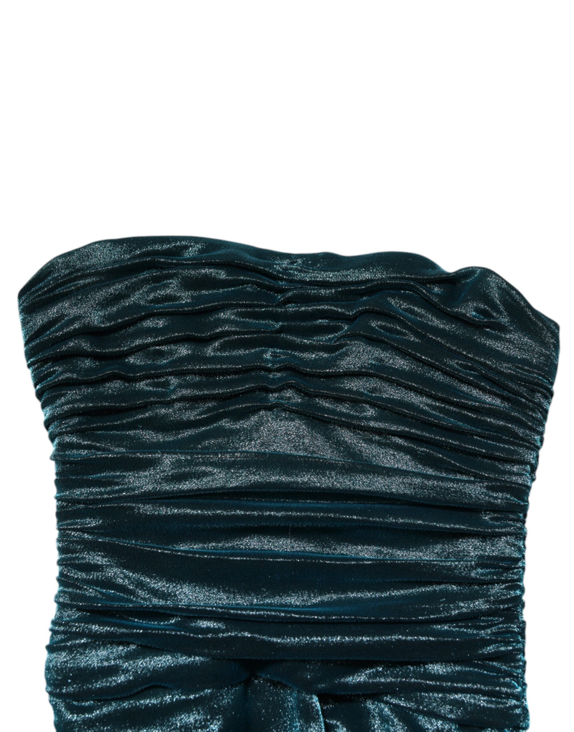 Silk Satin Fitted Strapless Women's Dress - Dolce & Gabbana - Modalova