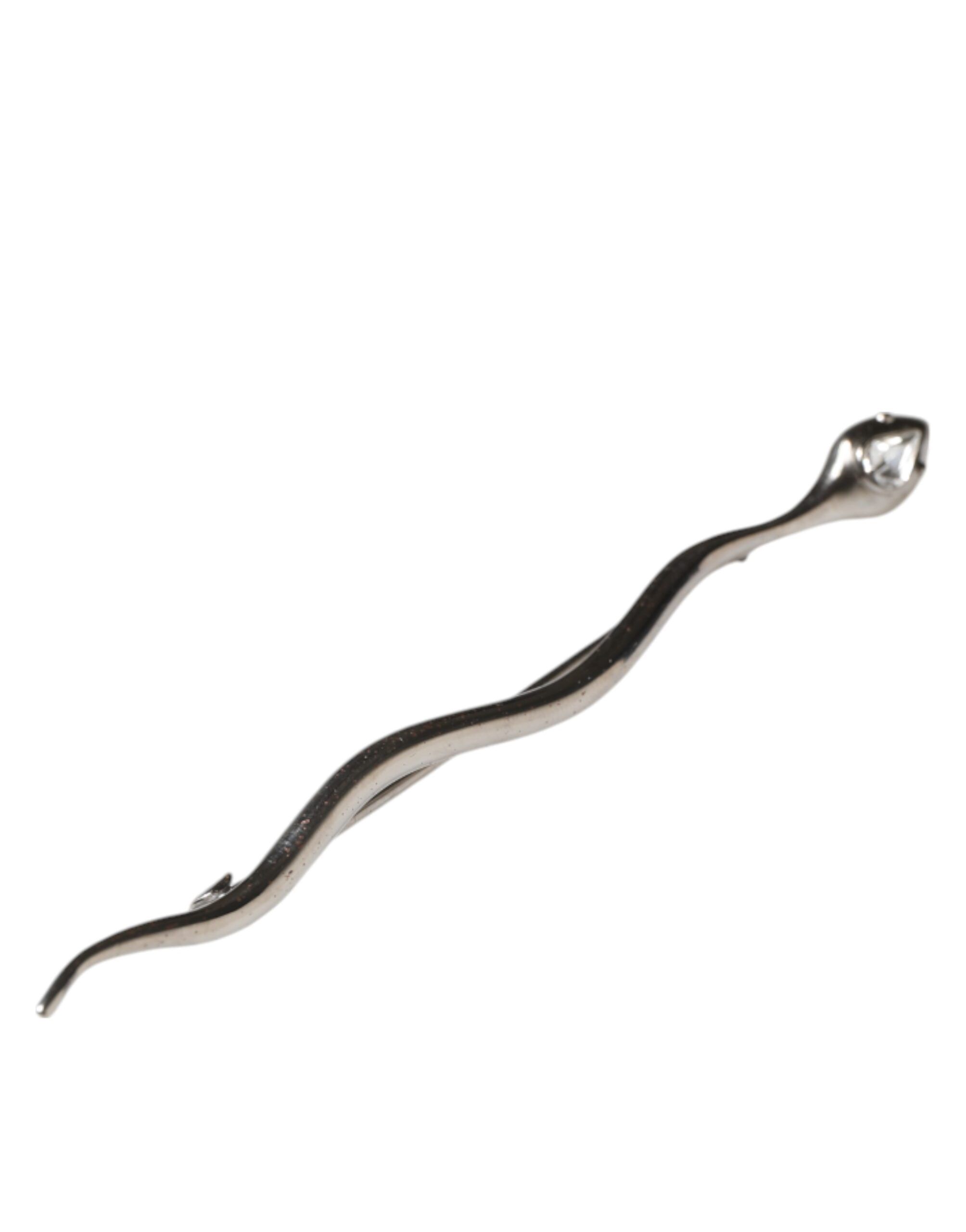 Brass Crystal Spilla Serpente Mens Brooch Men's Pin - Dolce & Gabbana - Modalova