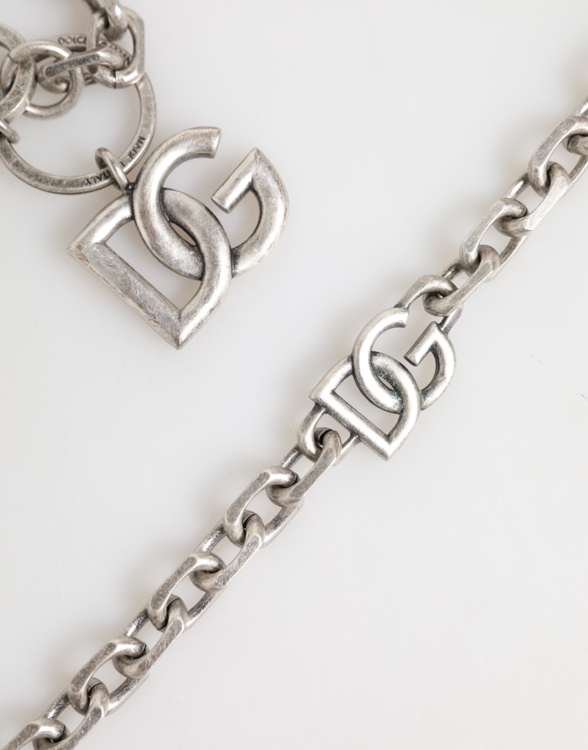 Tone Brass DG Logo Detailing Chain Men Men's Necklace - Dolce & Gabbana - Modalova