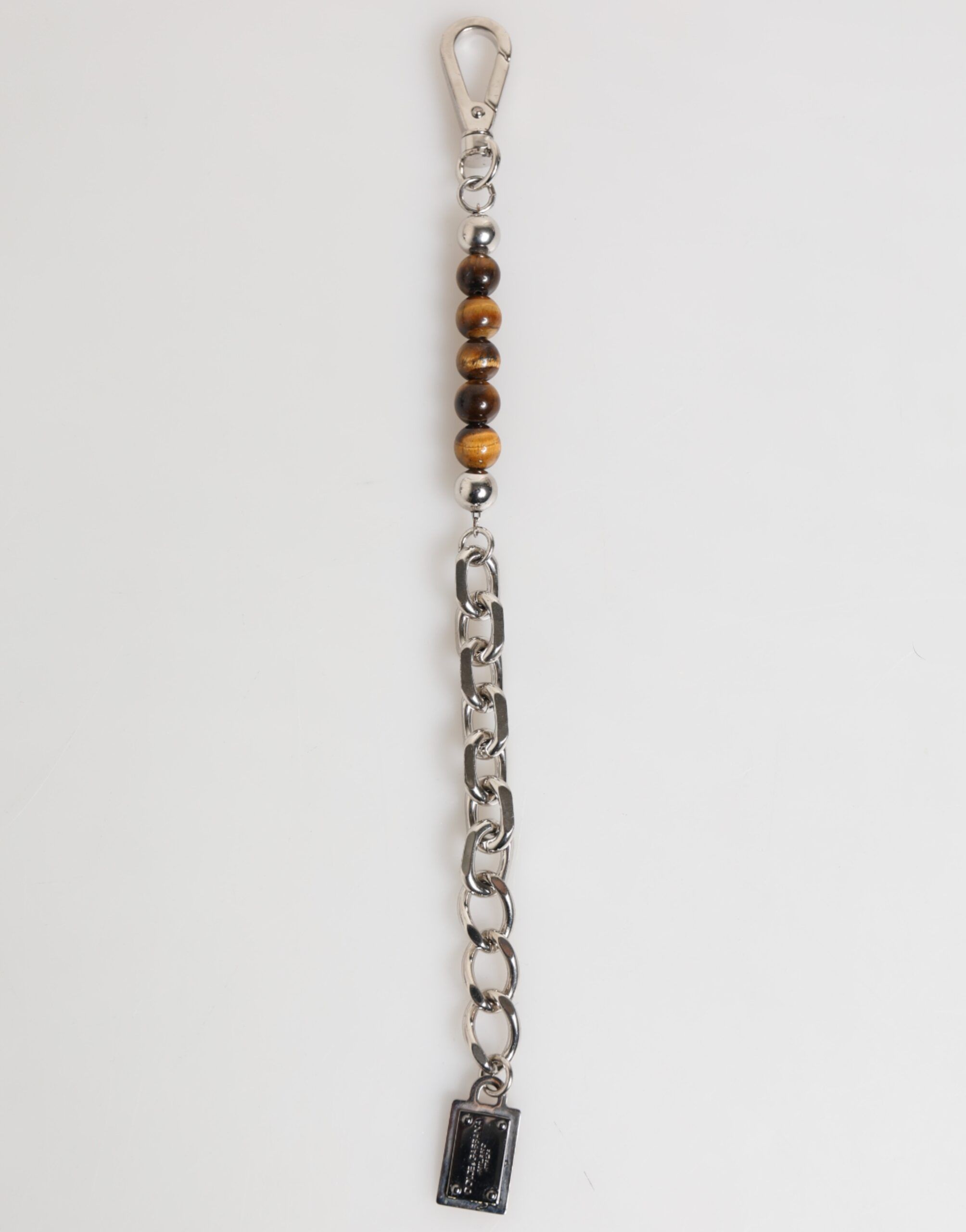 Chain Brass Beaded Lobster Clasp Logo Men Men's Bracelet - Dolce & Gabbana - Modalova