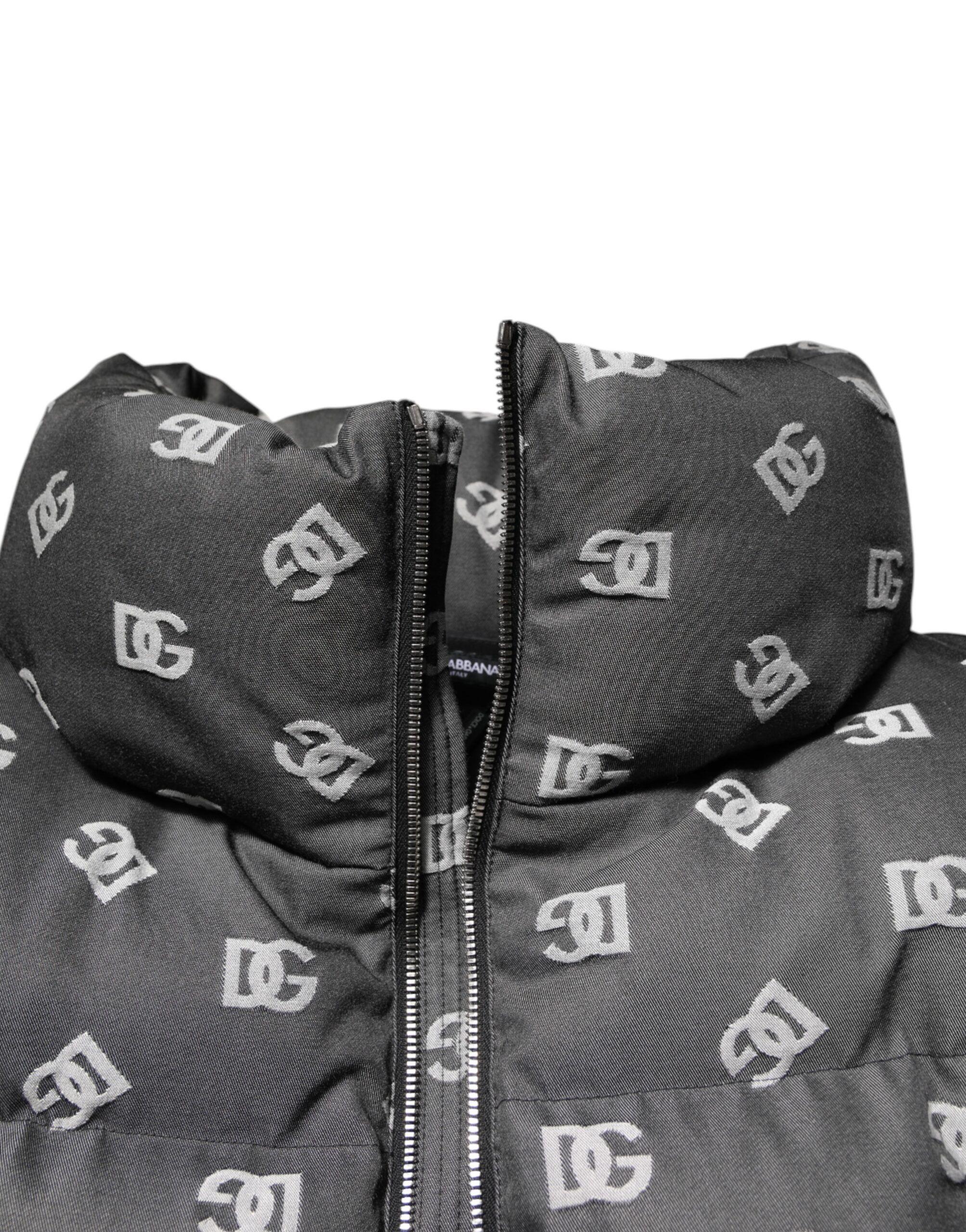 DG Monogram Full Zip Puffer Men Men's Jacket - Dolce & Gabbana - Modalova
