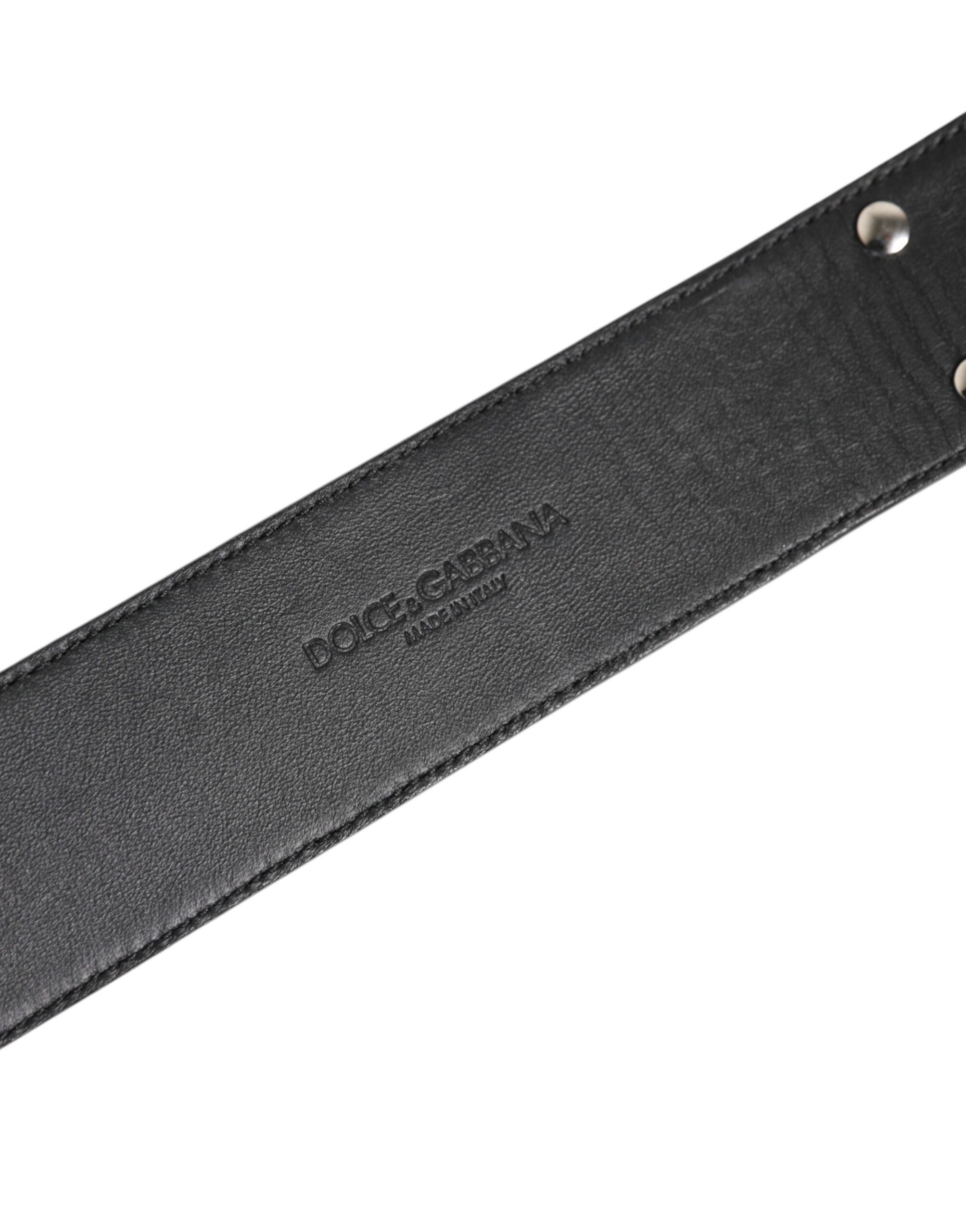 Textured Leather Gold Tone Metal Men's Neckband (Pre-Owned) - Dolce & Gabbana - Modalova