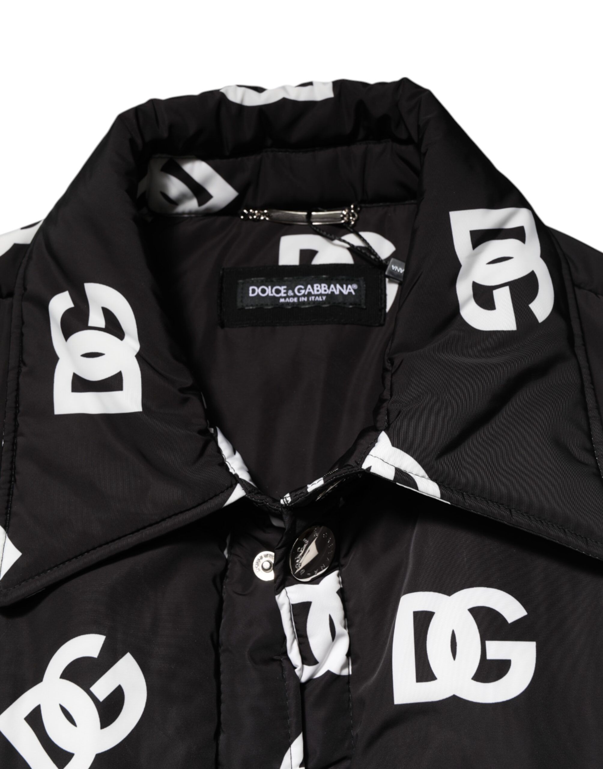 DG Monogram Nylon Windbreaker Men's Jacket - Dolce & Gabbana - Modalova