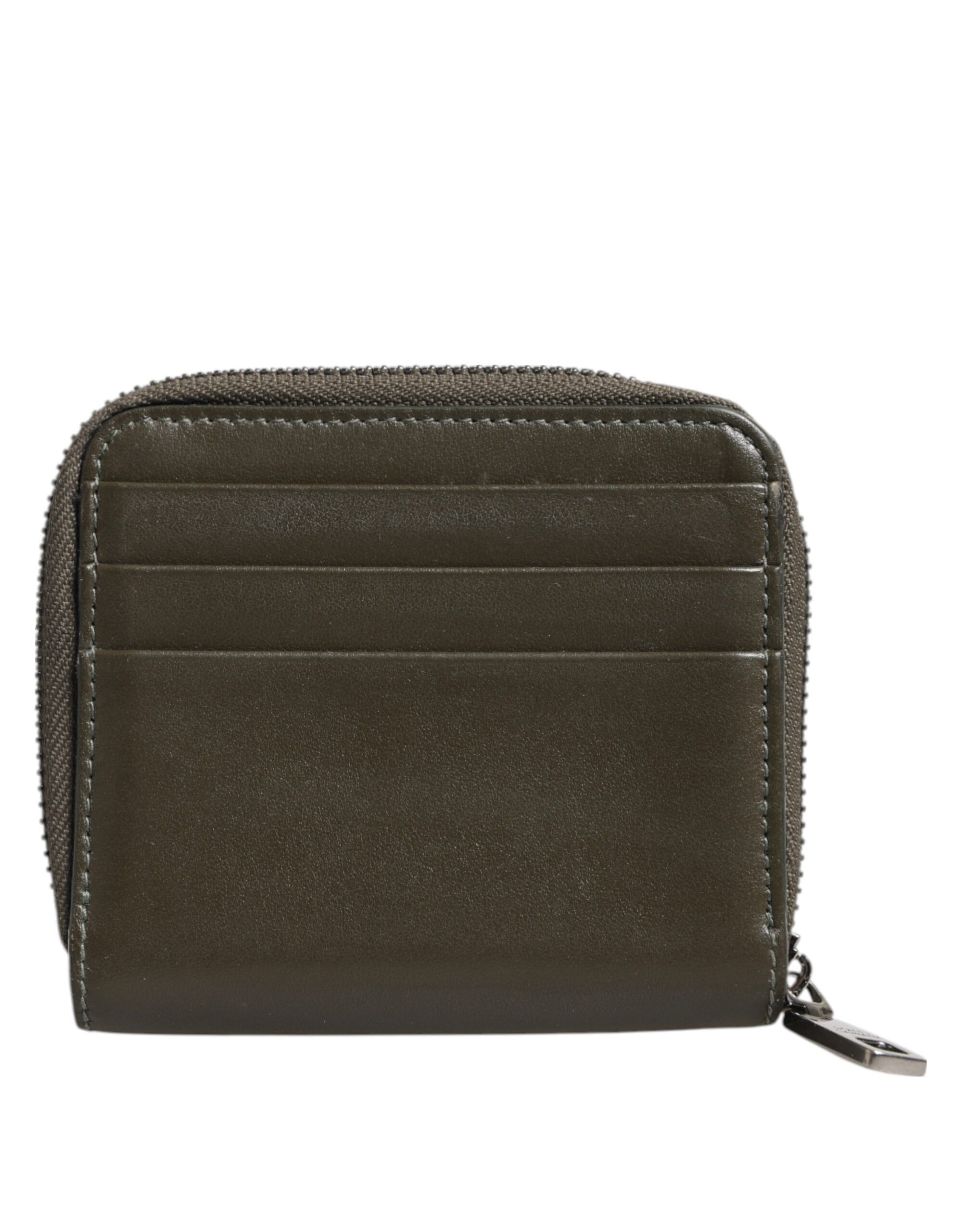 Leather Logo Plaque Card Holder Coin Purse Men's Wallet (Pre-Owned) - Dolce & Gabbana - Modalova