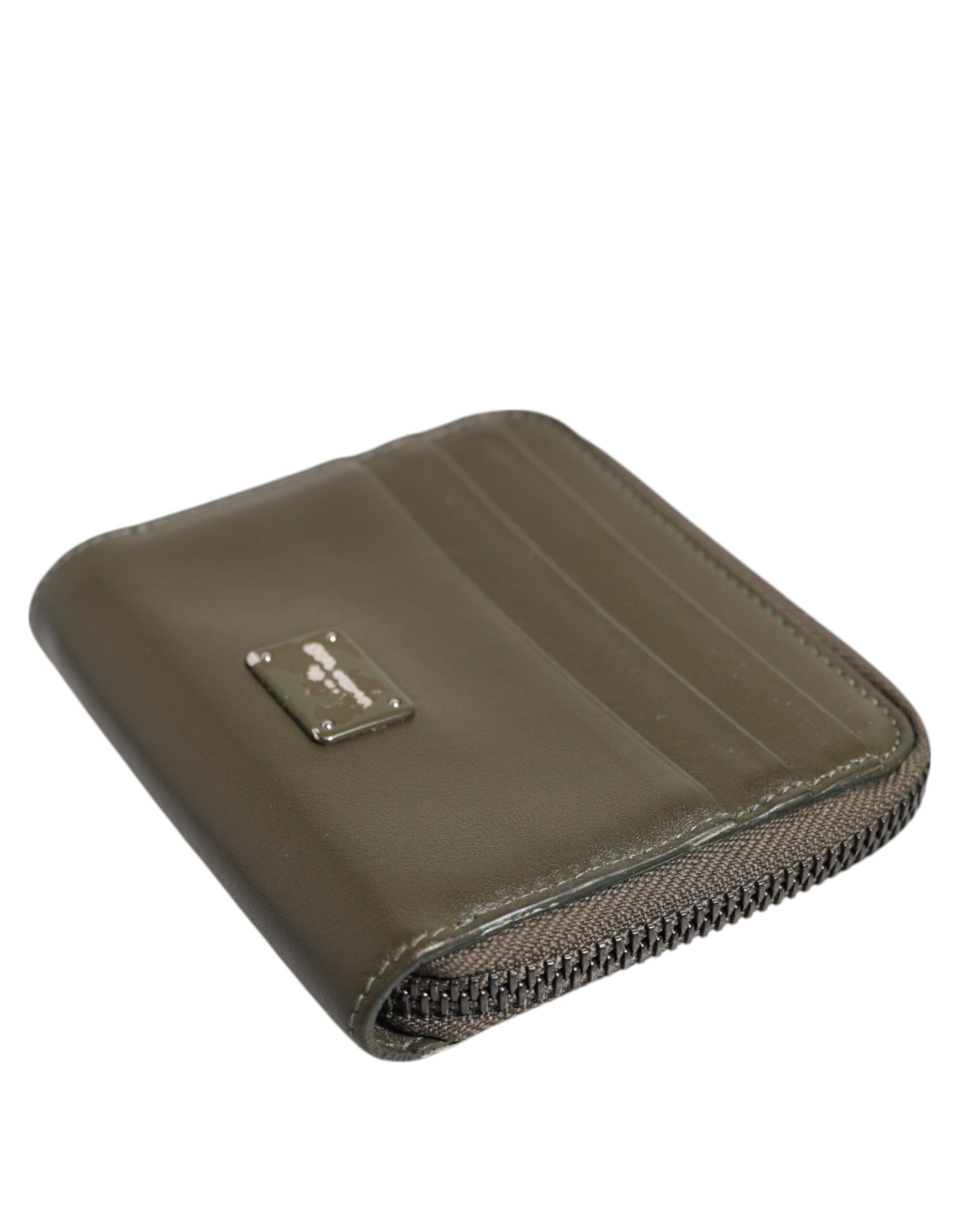 Leather Logo Plaque Card Holder Coin Purse Men's Wallet (Pre-Owned) - Dolce & Gabbana - Modalova
