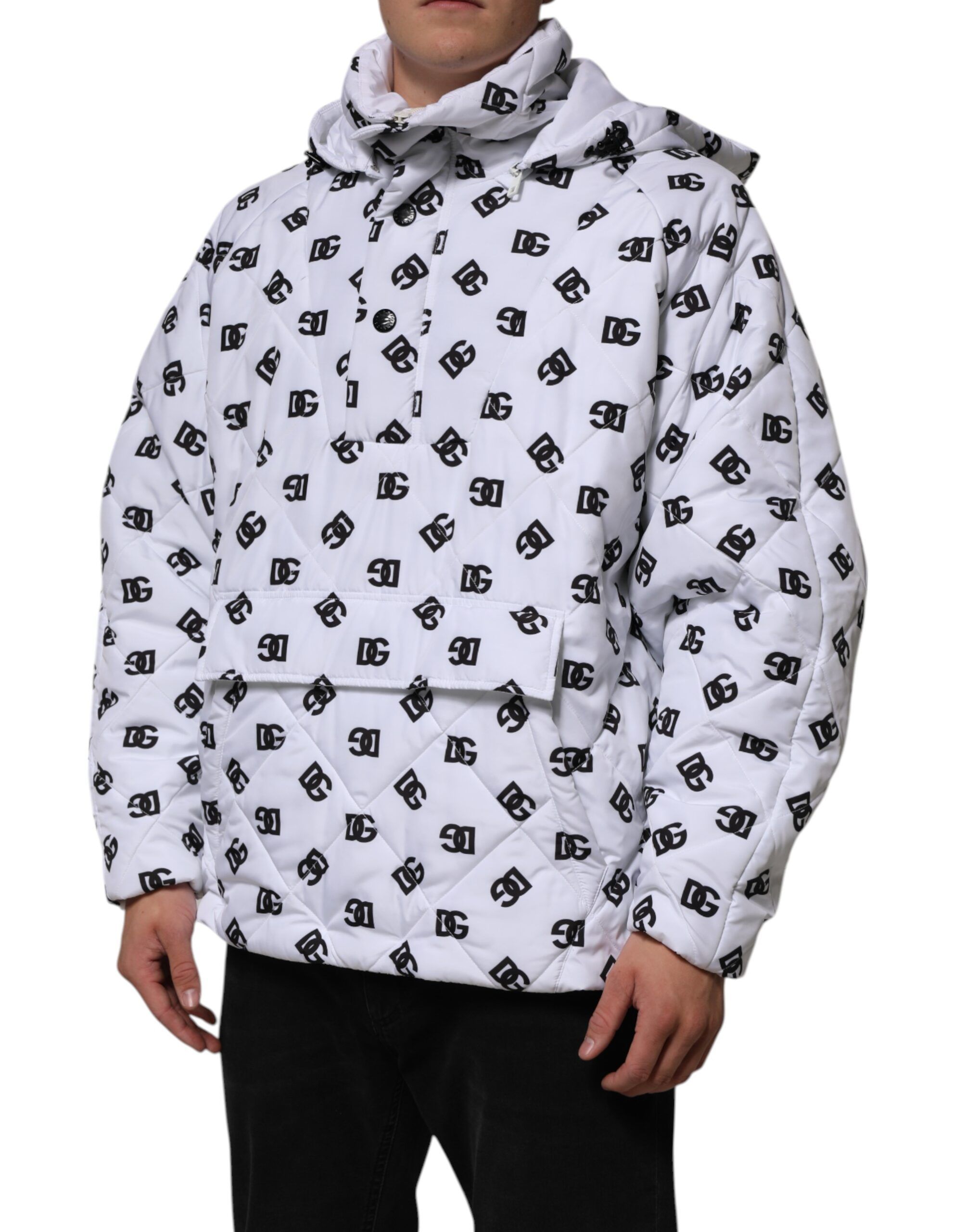 DG Monogram Hooded Quilted Men's Jacket (Pre-Owned) - Dolce & Gabbana - Modalova