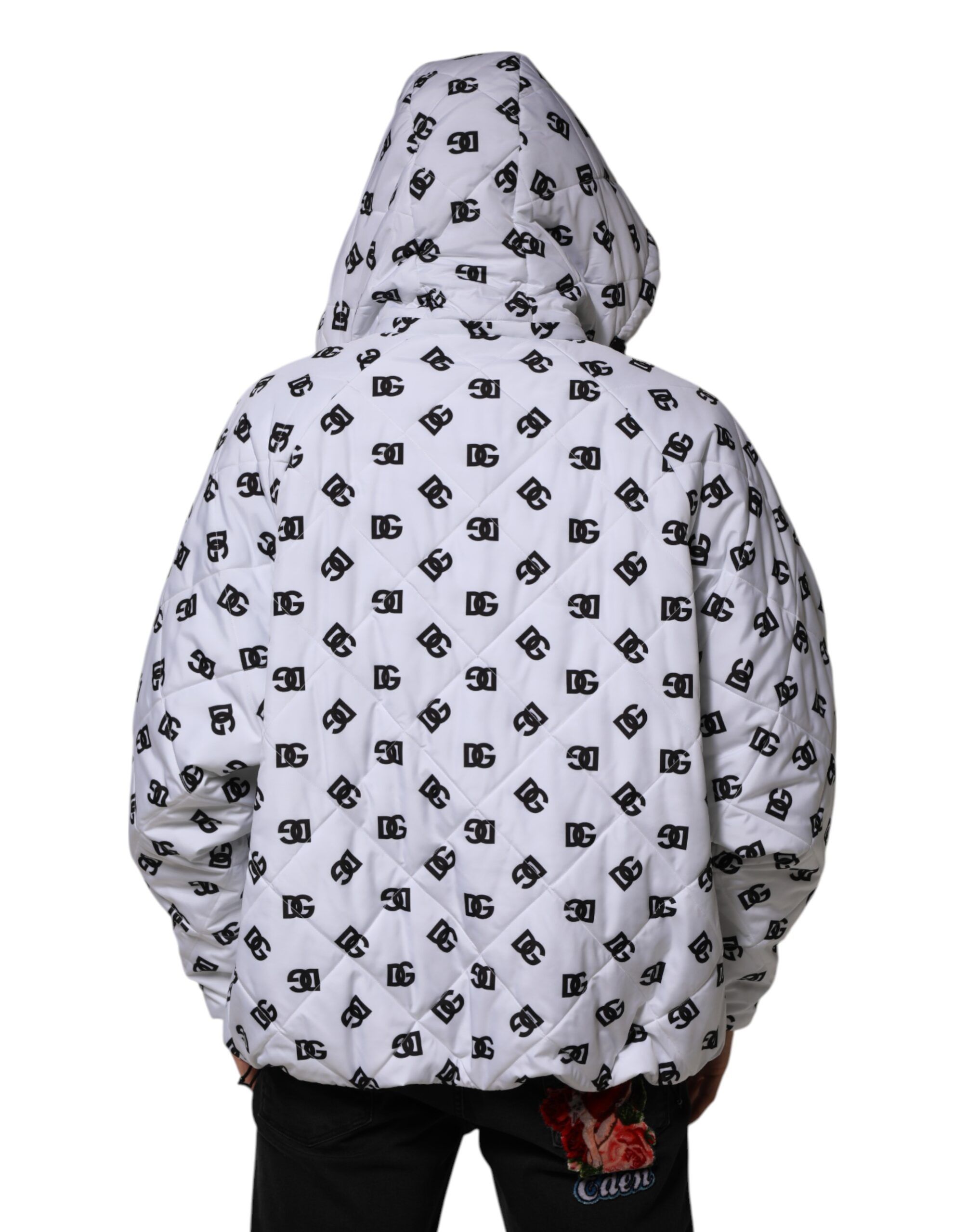 DG Monogram Hooded Quilted Men's Jacket (Pre-Owned) - Dolce & Gabbana - Modalova