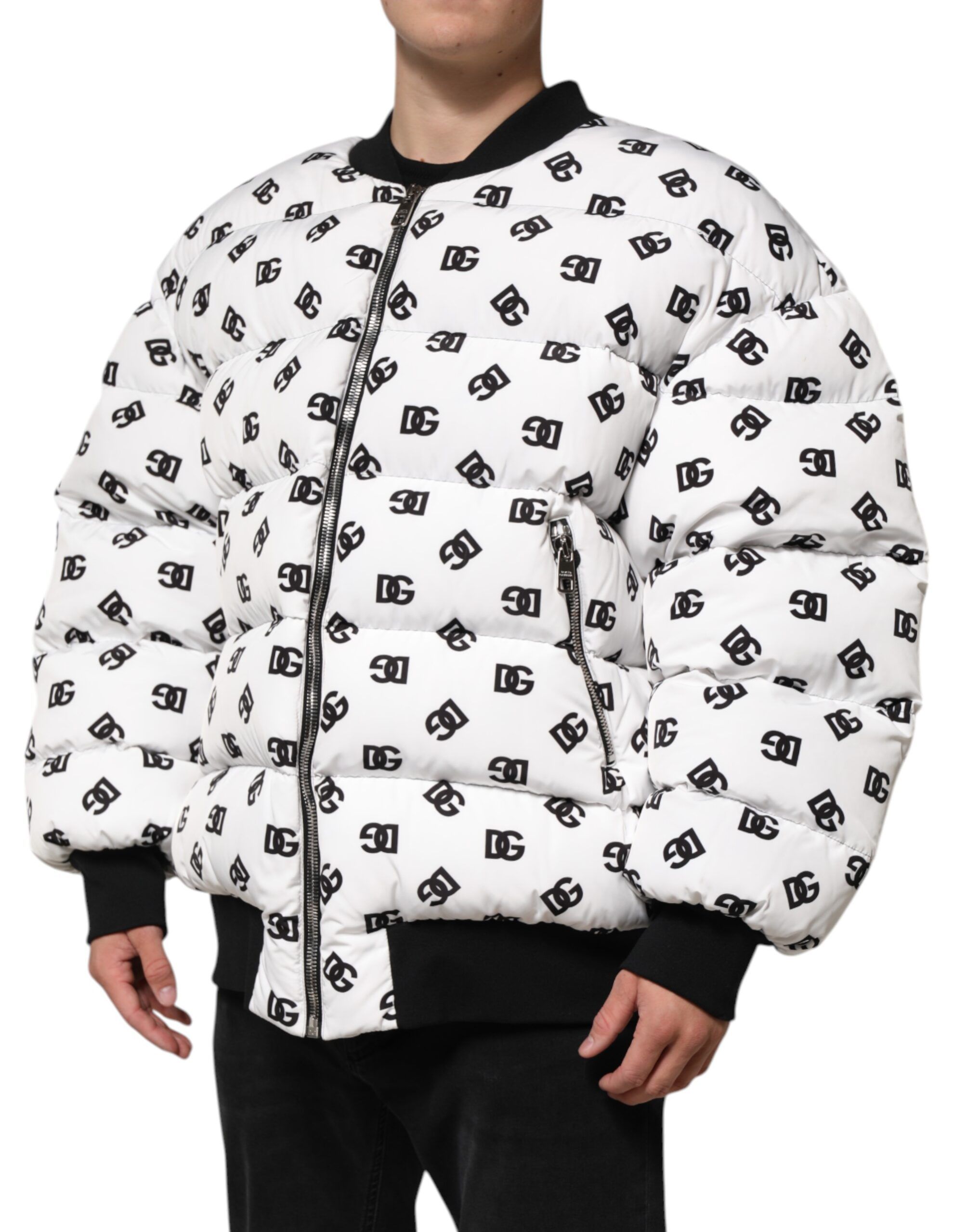 DG Monogram Full Zip Quilted Men's Jacket (Pre-Owned) - Dolce & Gabbana - Modalova
