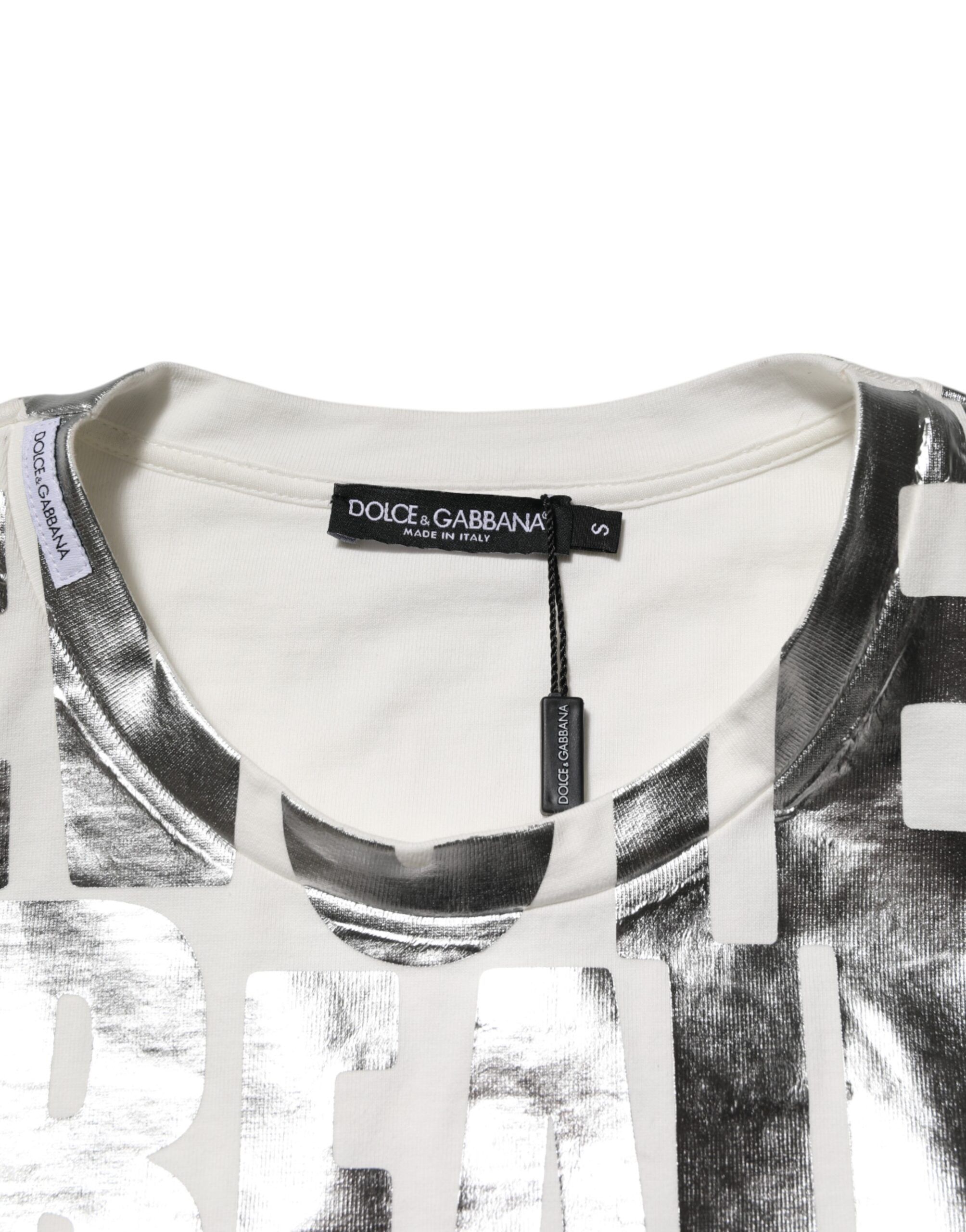 Metallic Print Cotton CrewNeck Men's T-shirt (Pre-Owned) - Dolce & Gabbana - Modalova