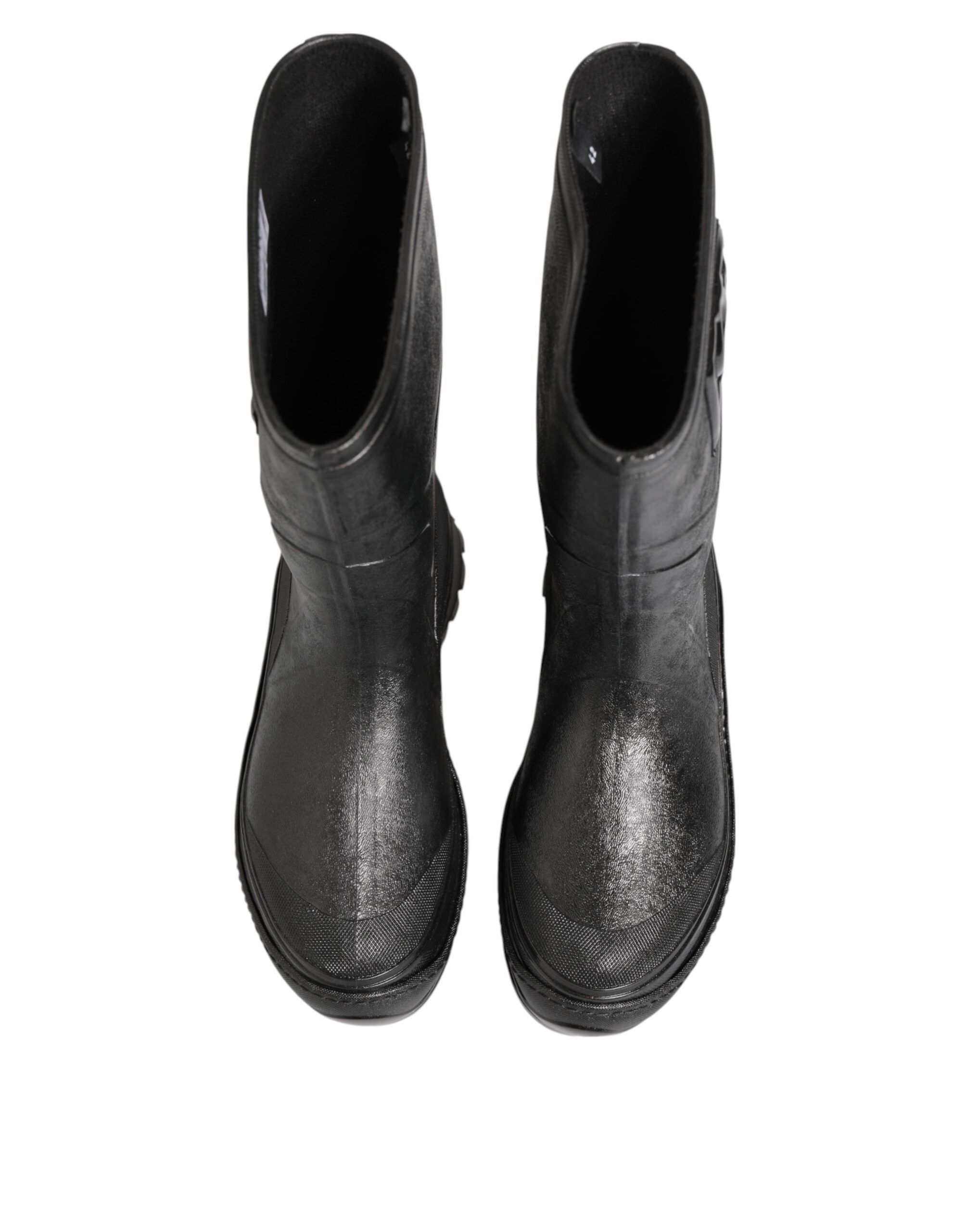 Metallic Pull On Rain Boots Men Men's Shoes - Dolce & Gabbana - Modalova
