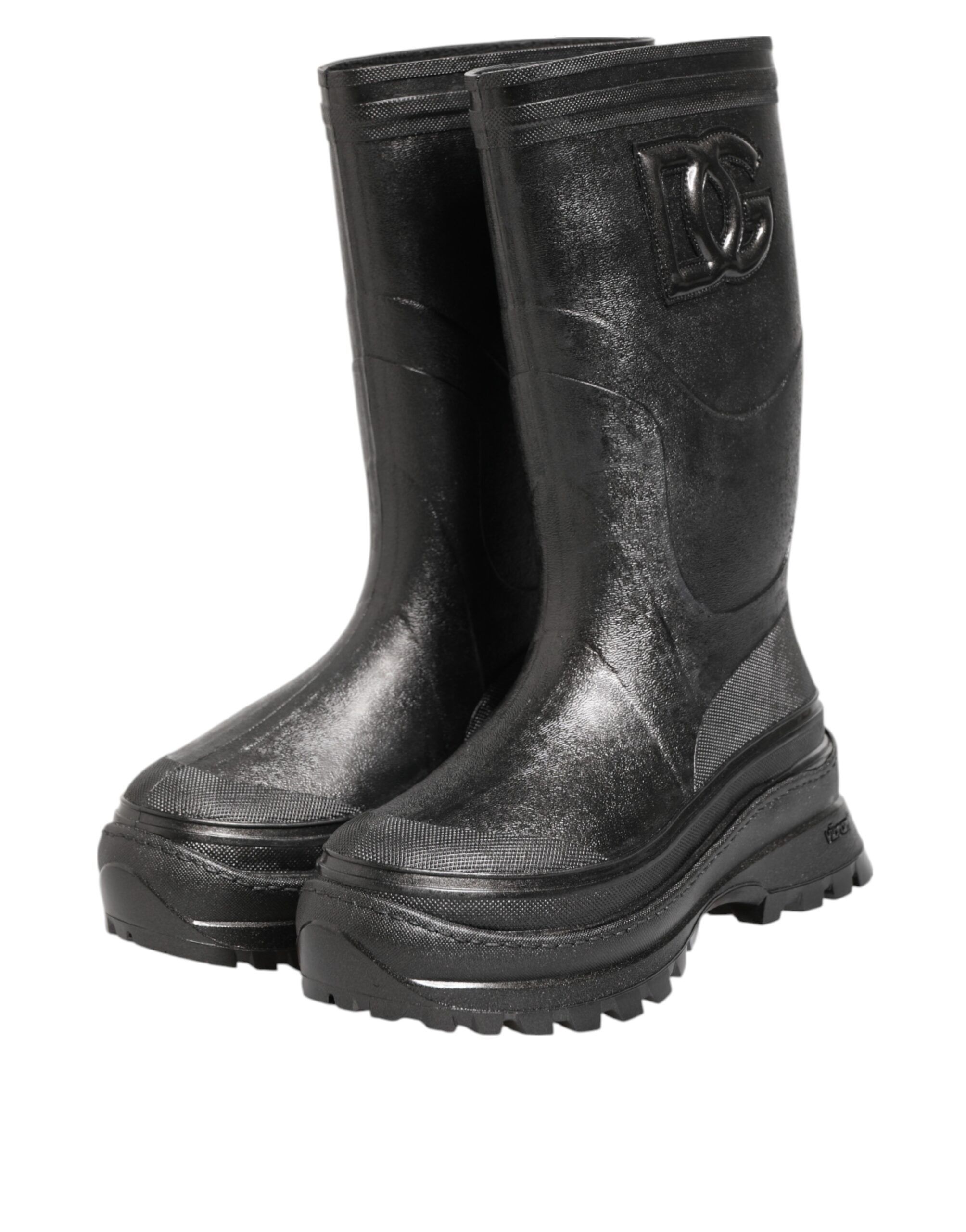 Metallic Pull On Rain Boots Men Men's Shoes - Dolce & Gabbana - Modalova