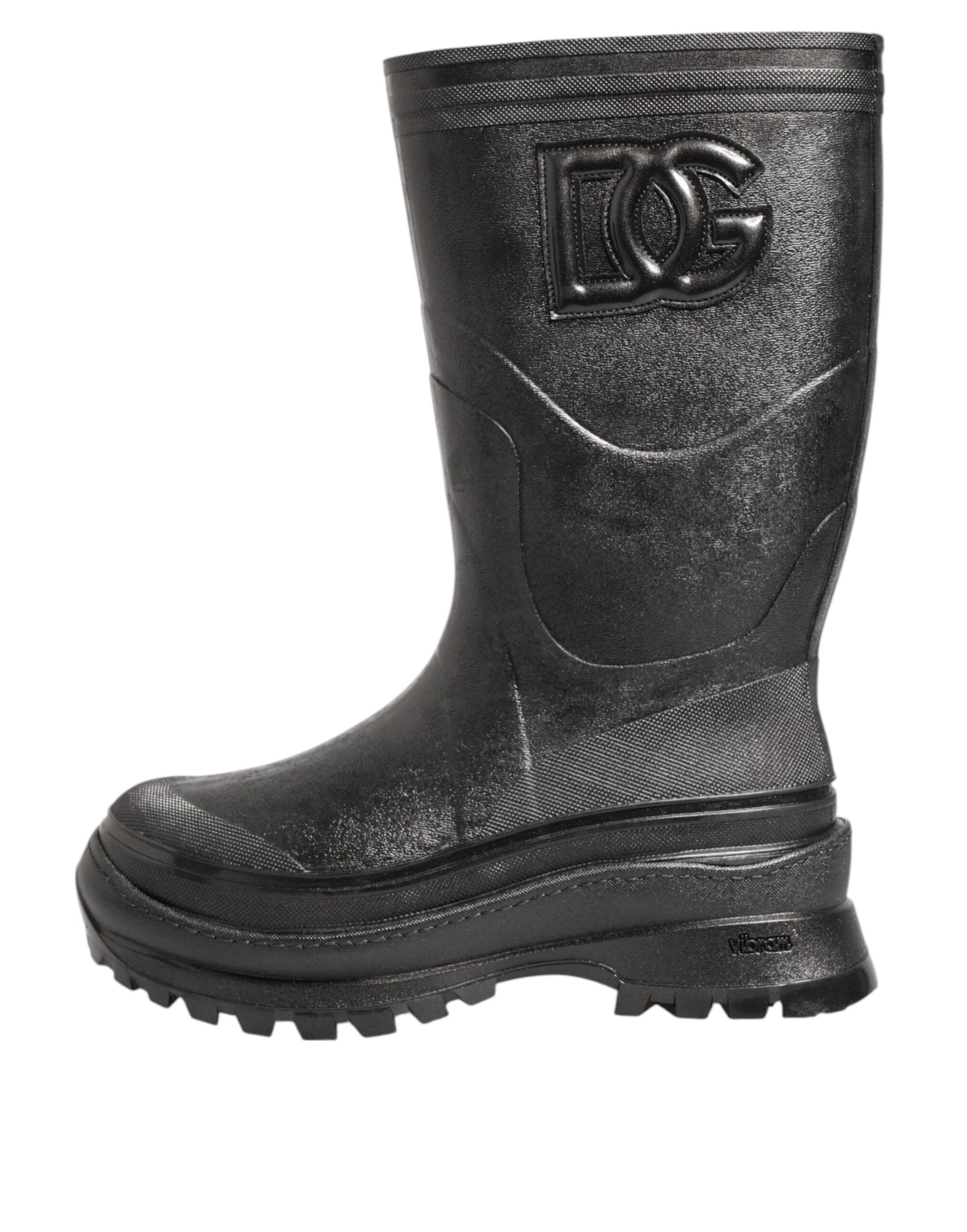 Metallic Pull On Rain Boots Men Men's Shoes - Dolce & Gabbana - Modalova