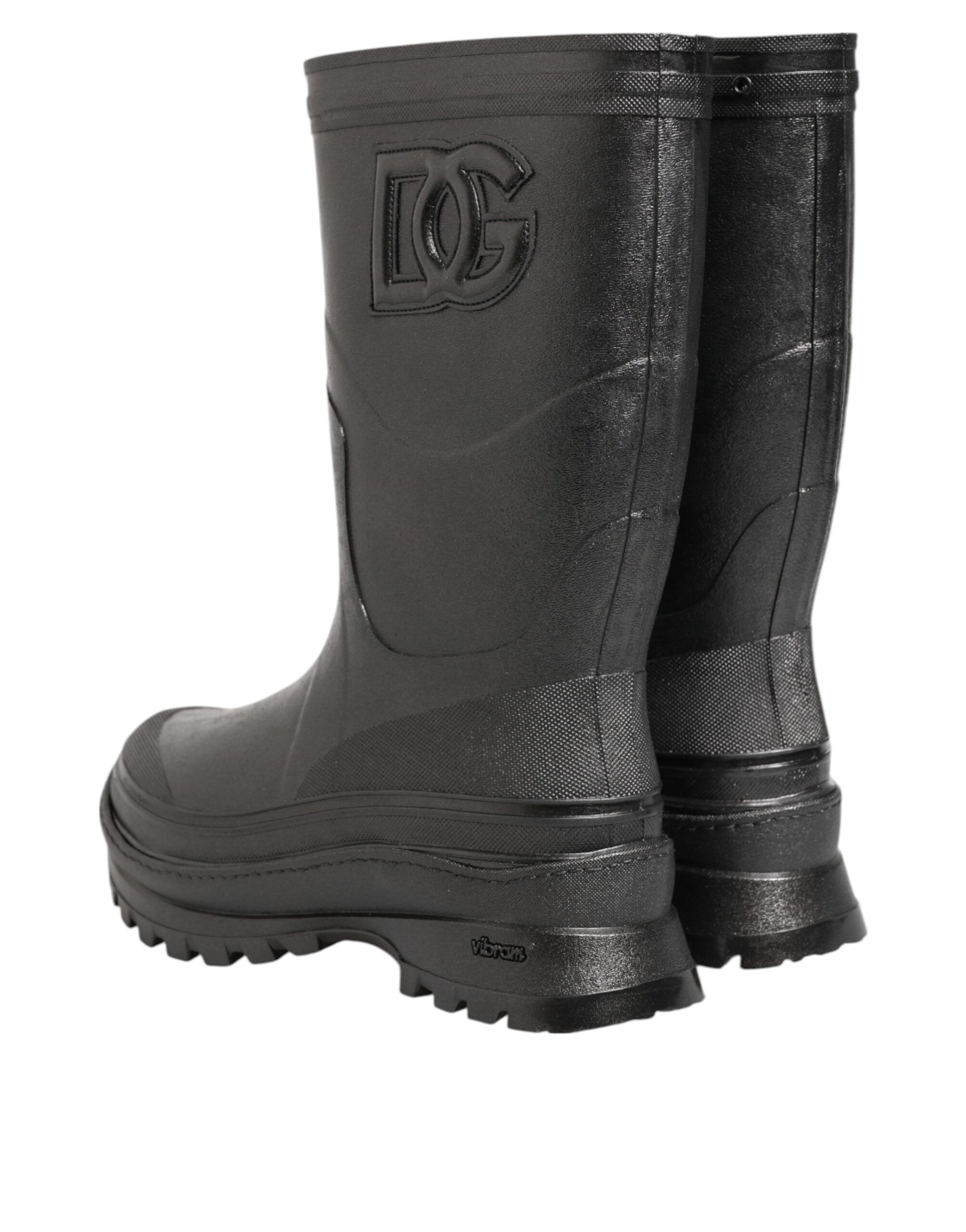 Metallic Pull On Rain Boots Men Men's Shoes (Pre-Owned) - Dolce & Gabbana - Modalova