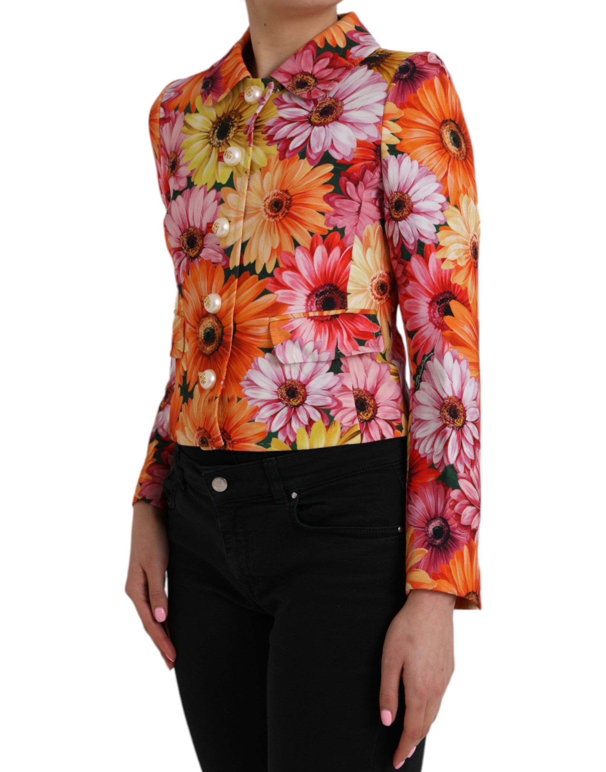 Daisy Print Floral Fantasy Women's Jacket - Dolce & Gabbana - Modalova