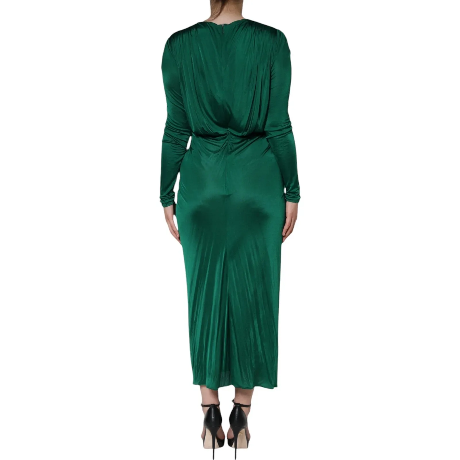 Viscose Long Sleeve Midi Women's Dress (Pre-Owned) - Dolce & Gabbana - Modalova