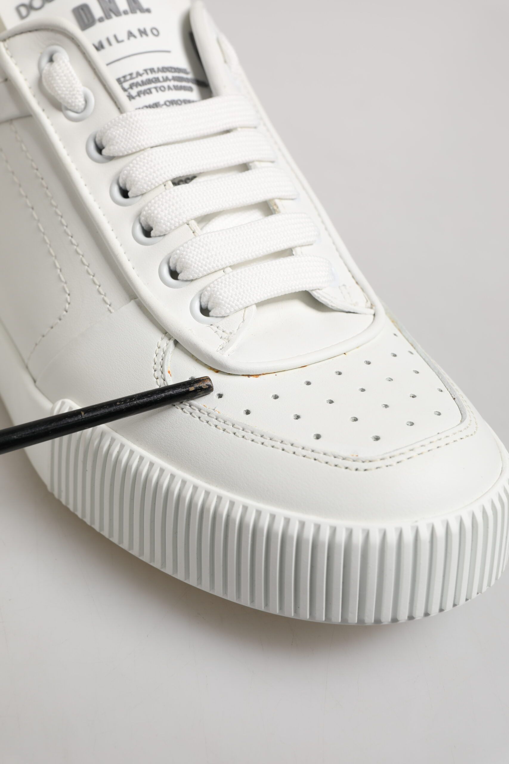 Miami Leather Low Top Sneakers Men's Shoes (Pre-Owned) - Dolce & Gabbana - Modalova
