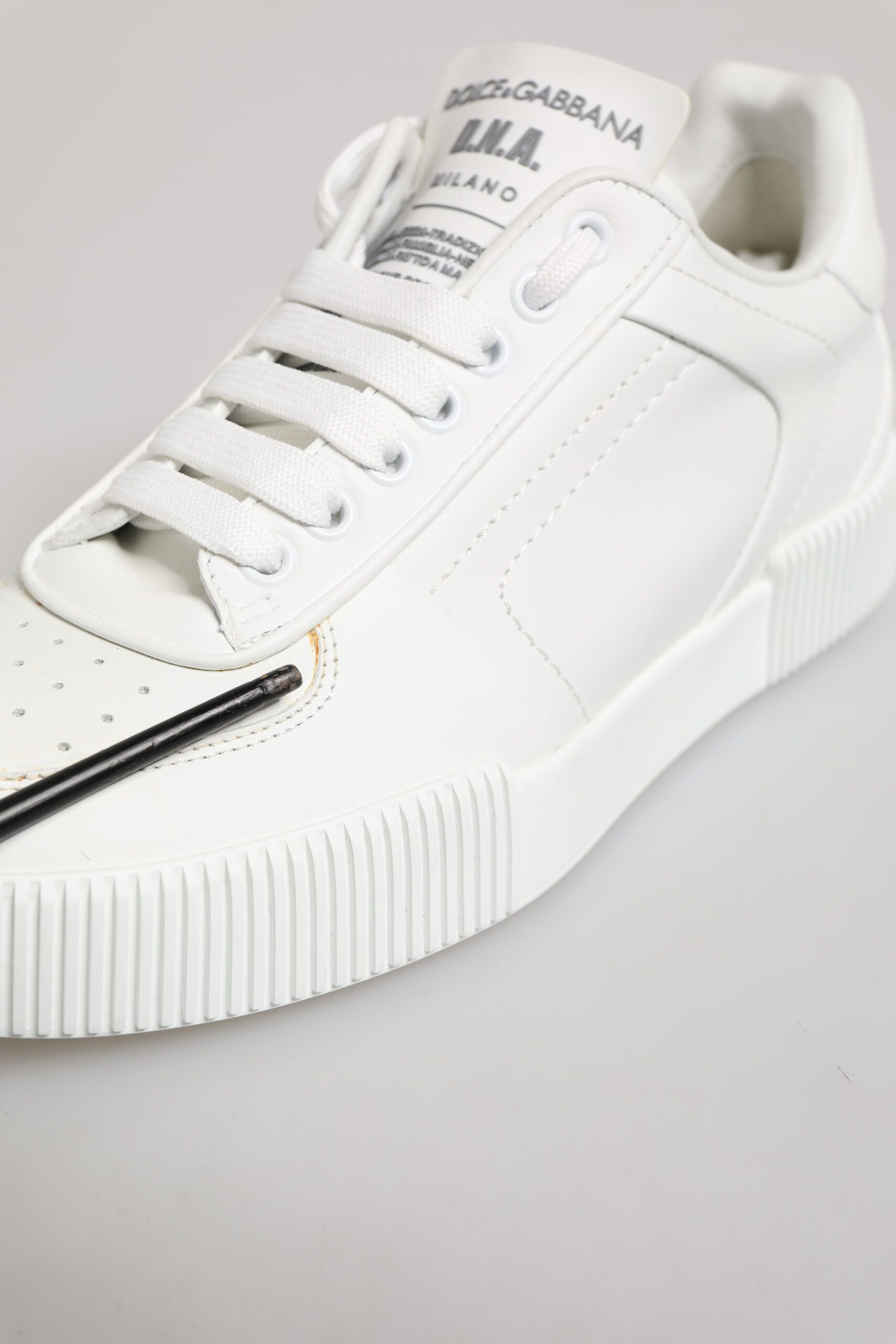 Miami Leather Low Top Sneakers Men's Shoes (Pre-Owned) - Dolce & Gabbana - Modalova