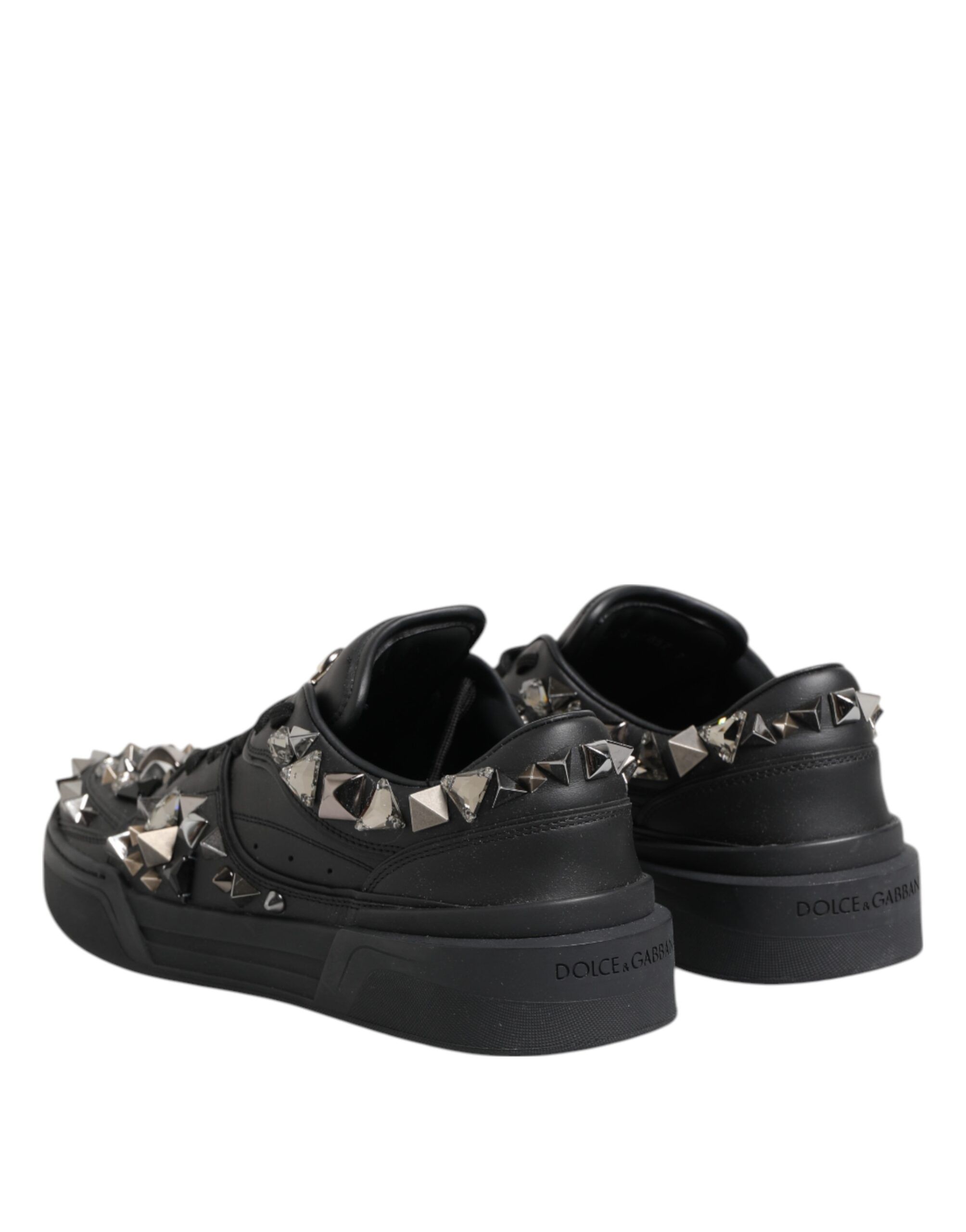 Leather Studded Low Top Sneakers Men's Shoes - Dolce & Gabbana - Modalova