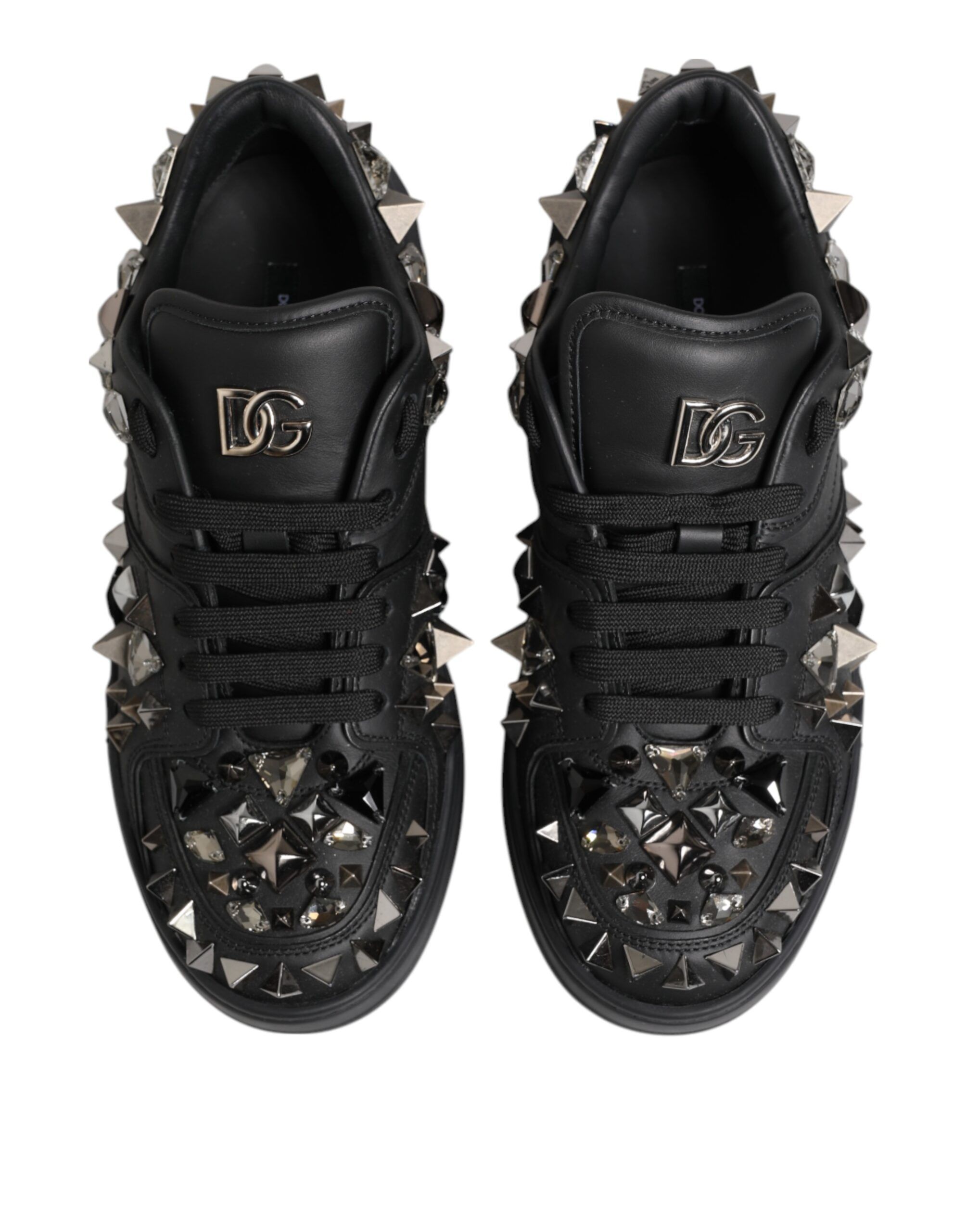 Leather Studded Low Top Sneakers Men's Shoes - Dolce & Gabbana - Modalova