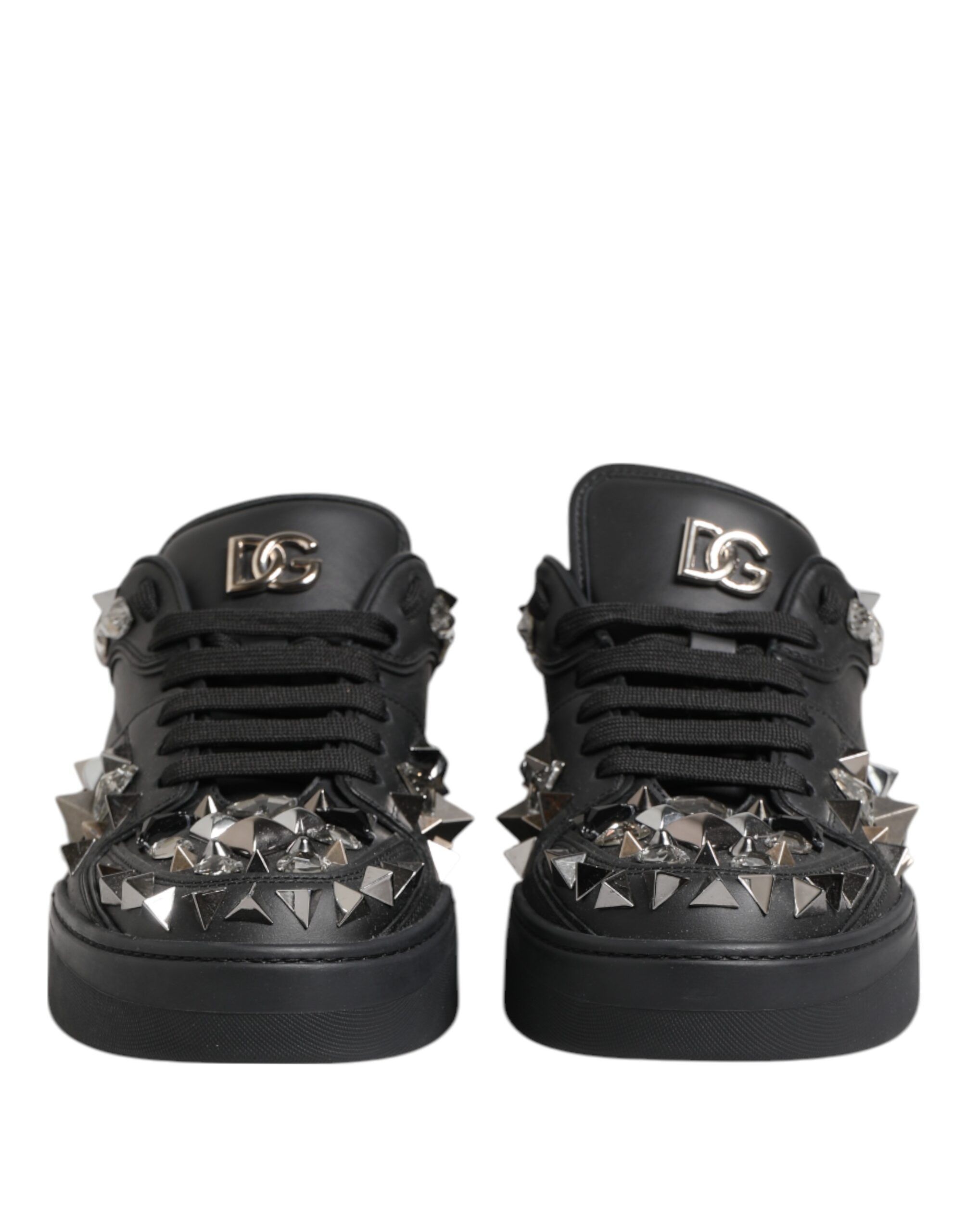Leather Studded Low Top Sneakers Men's Shoes - Dolce & Gabbana - Modalova