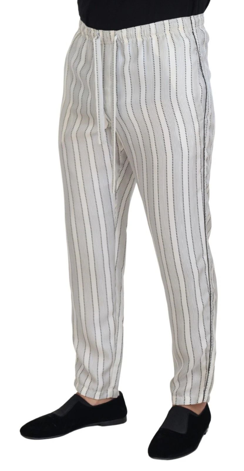 Stripes Silk Lounge Trouser Men's Pants - Dolce & Gabbana - Modalova