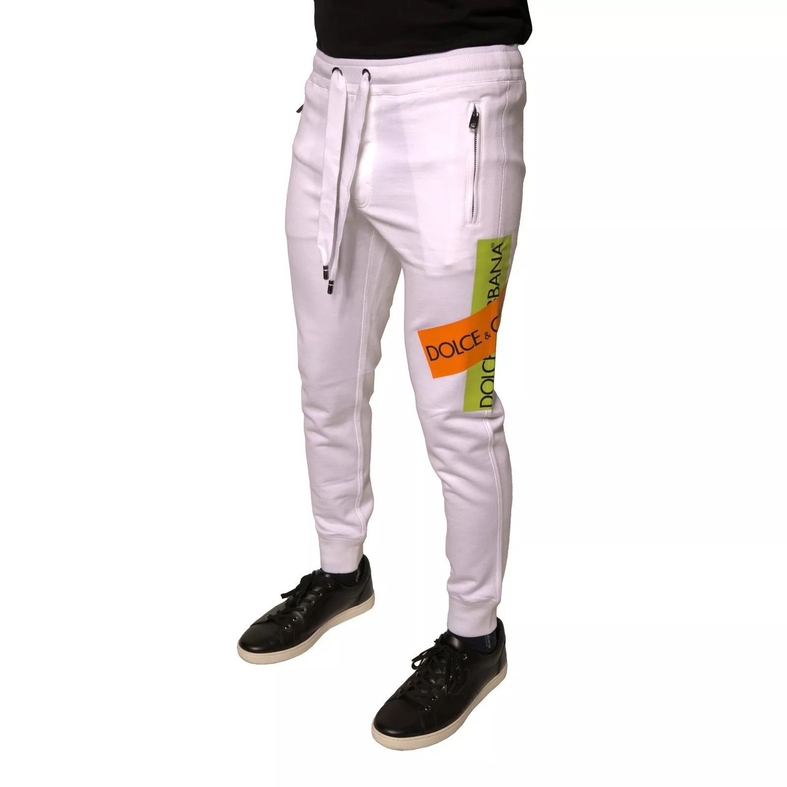 Logo Tape Jogger Cotton Sweatpant Men's Pants - Dolce & Gabbana - Modalova