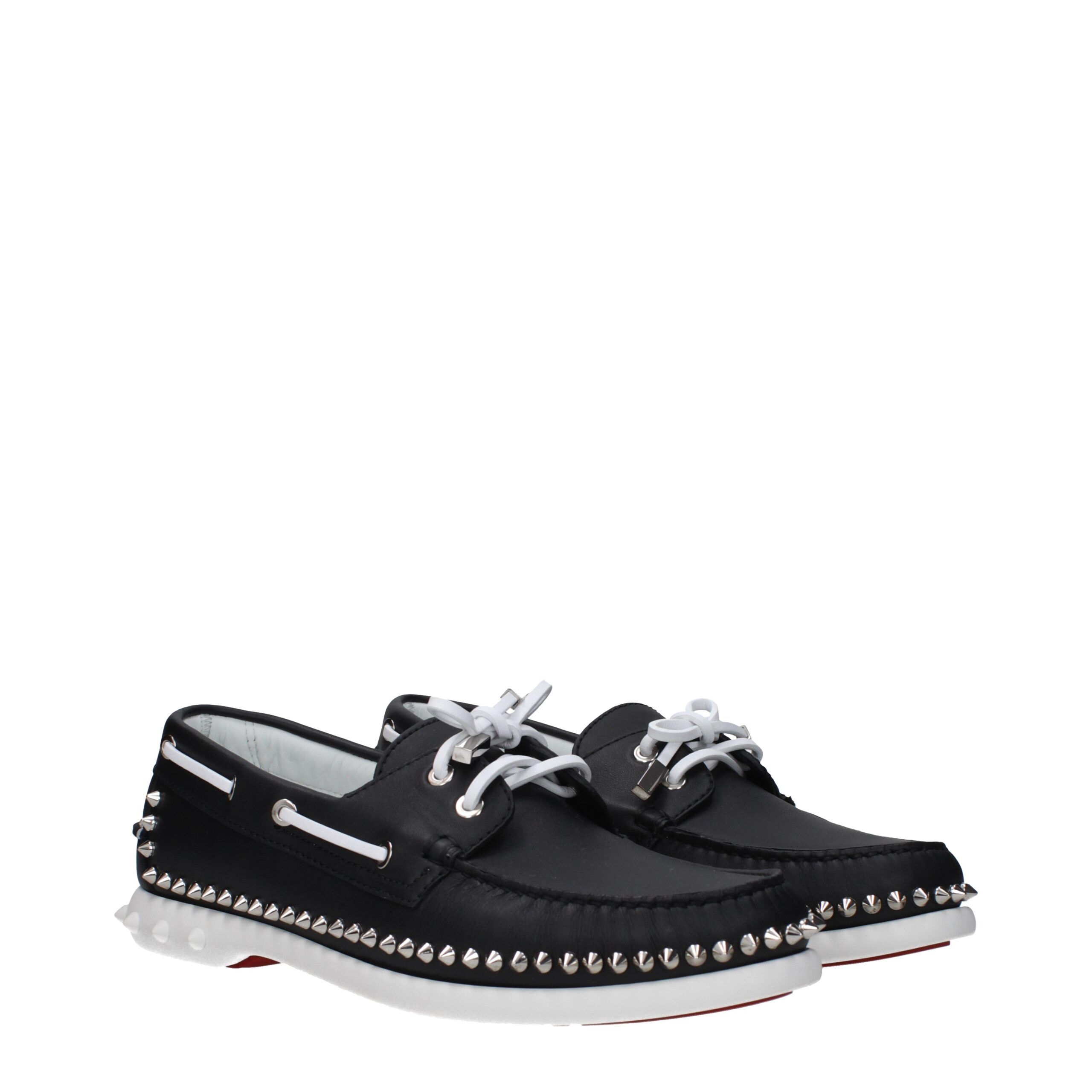 Leather Slip-On Men's Loafers - Christian Louboutin - Modalova
