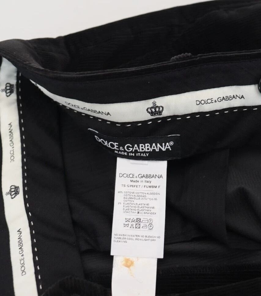 Stretch Cotton Slim Trousers Chino Men's Pants (Pre-Owned) - Dolce & Gabbana - Modalova