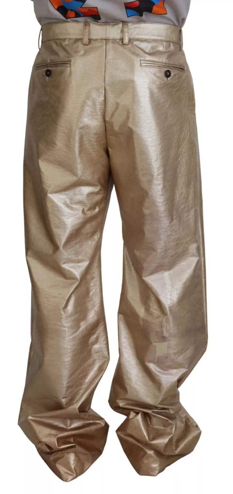 Metallic Polyester Straight Trouser Men's Pants (Pre-Owned) - Dolce & Gabbana - Modalova