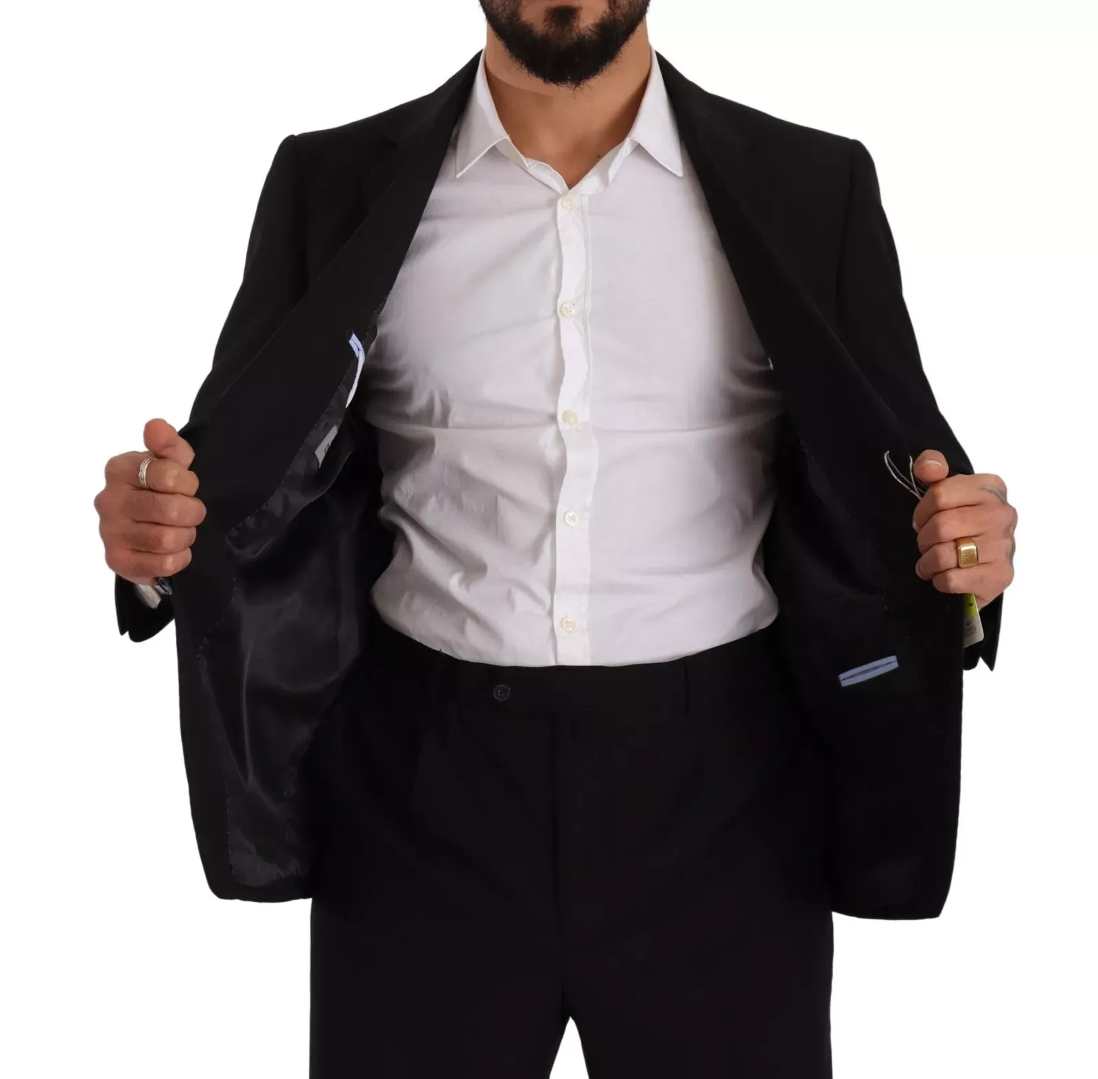 Polyester Single Breasted Formal 2 Piece Men's Suit (Pre-Owned) - Domenico Tagliente - Modalova
