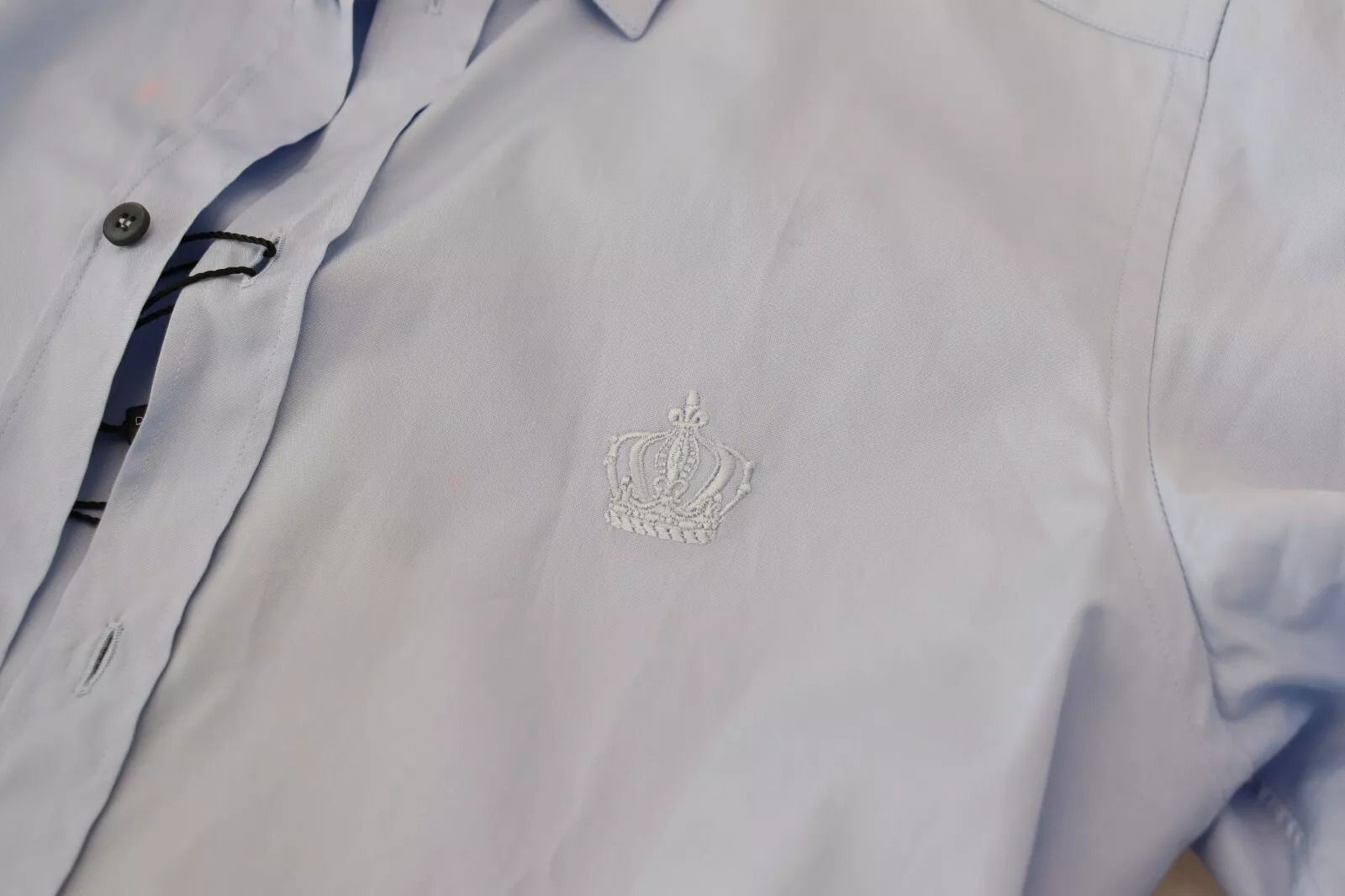 Light Cotton Slim Fit Dress Men's Shirt (Pre-Owned) - Dolce & Gabbana - Modalova
