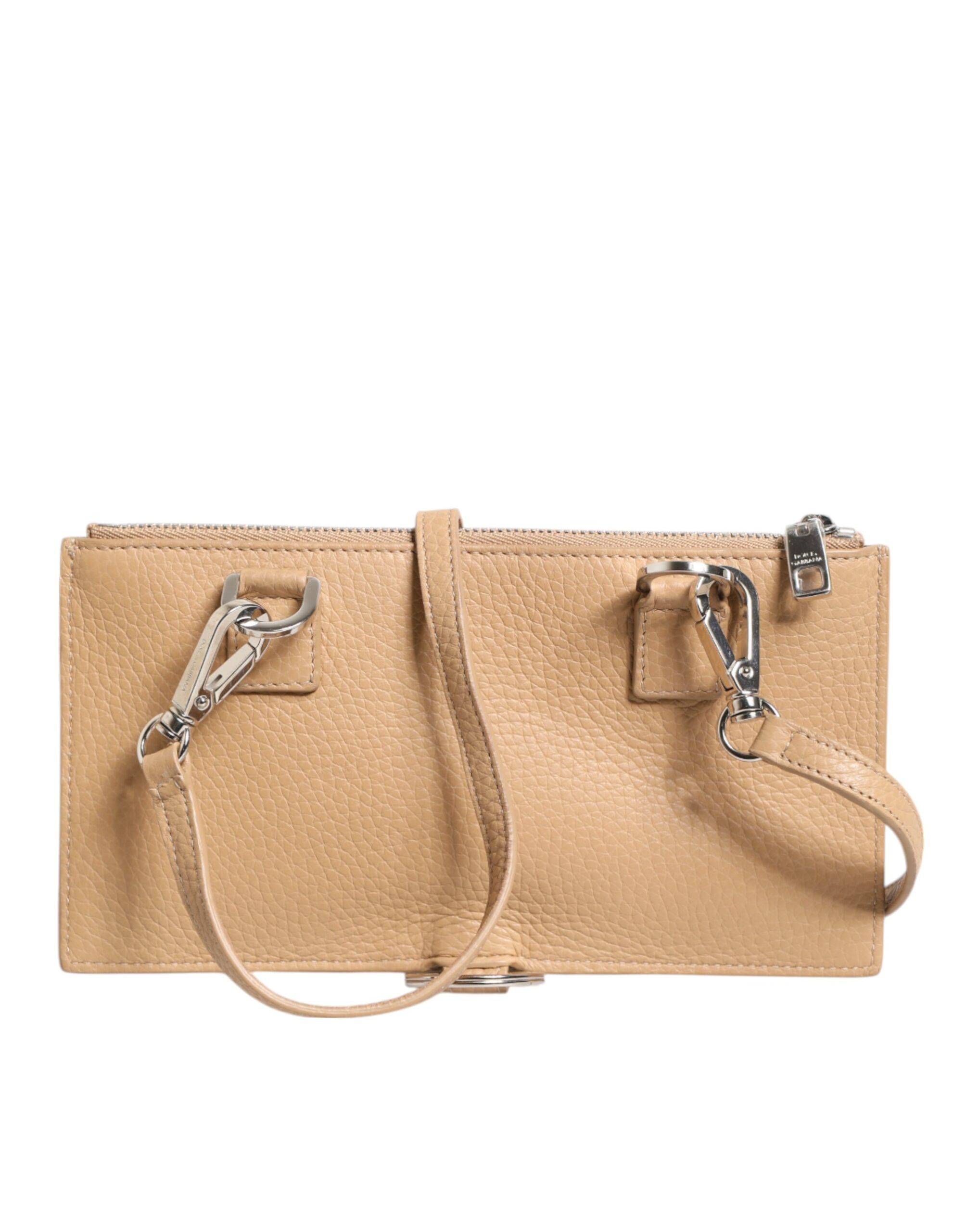 Calfskin Leather Large Crossbody Card Holder Men's Wallet - Dolce & Gabbana - Modalova