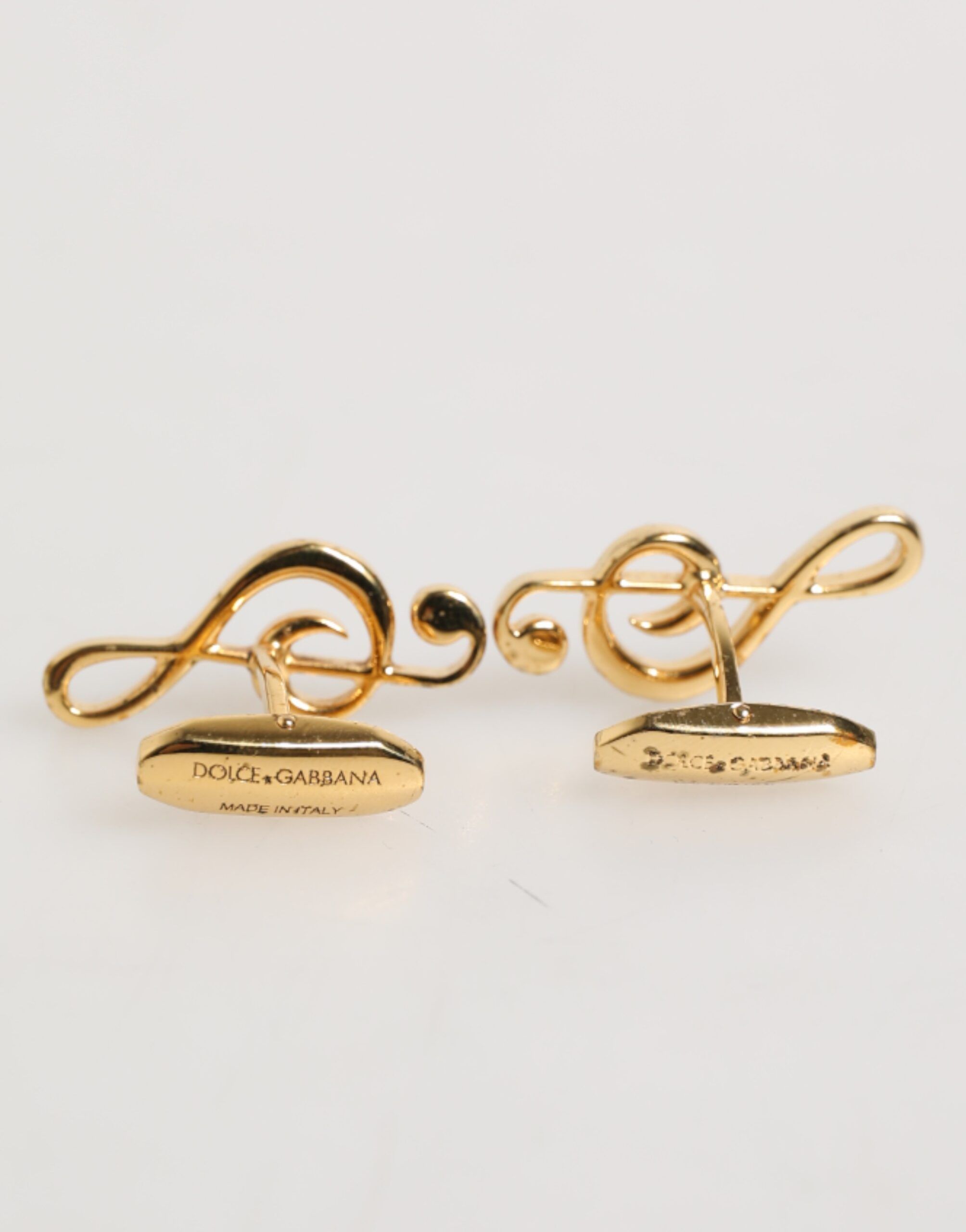 Musical Note Metal Brass Pin Men Accessory Men's Cufflinks - Dolce & Gabbana - Modalova