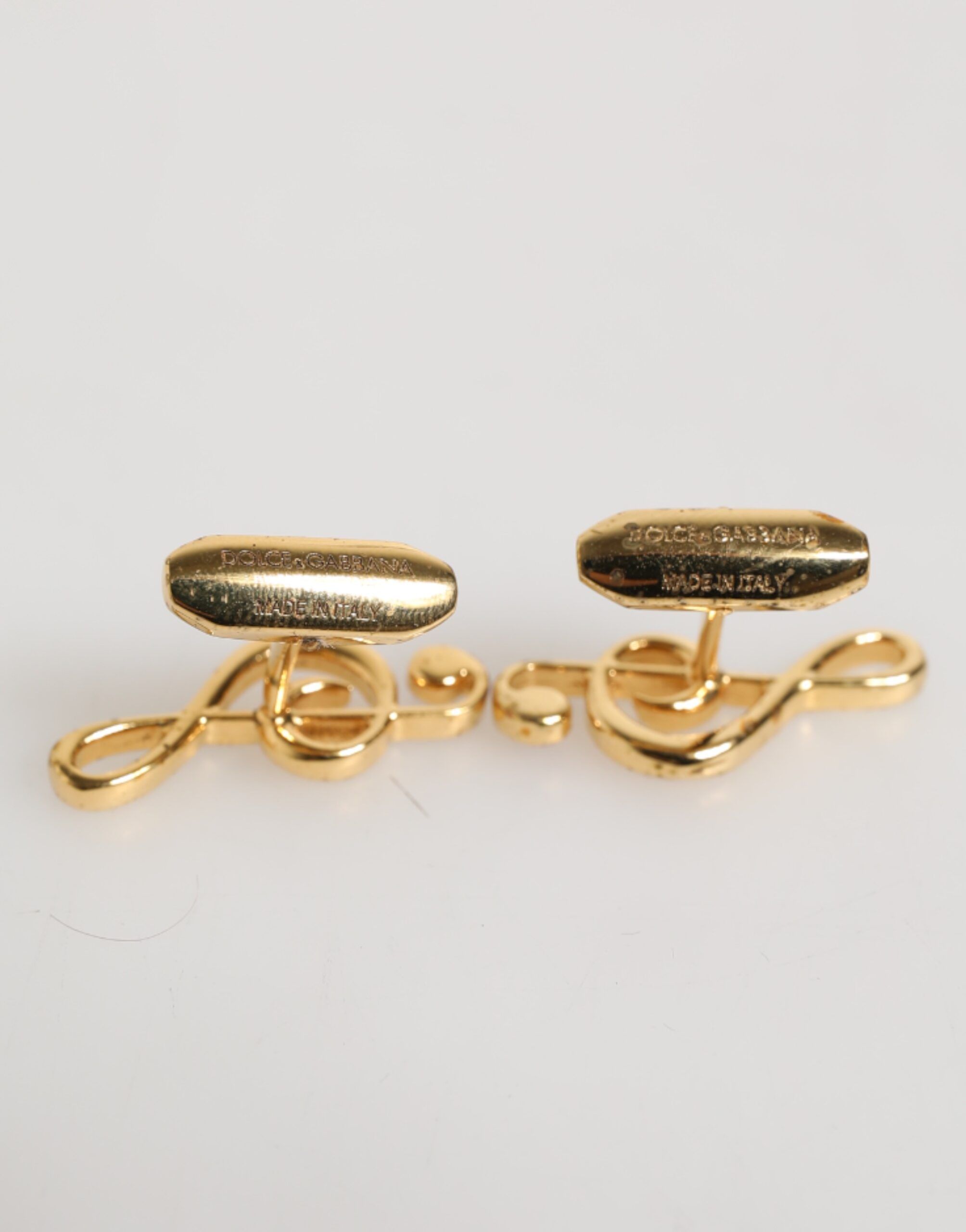 Musical Note Metal Brass Pin Men Accessory Men's Cufflinks - Dolce & Gabbana - Modalova