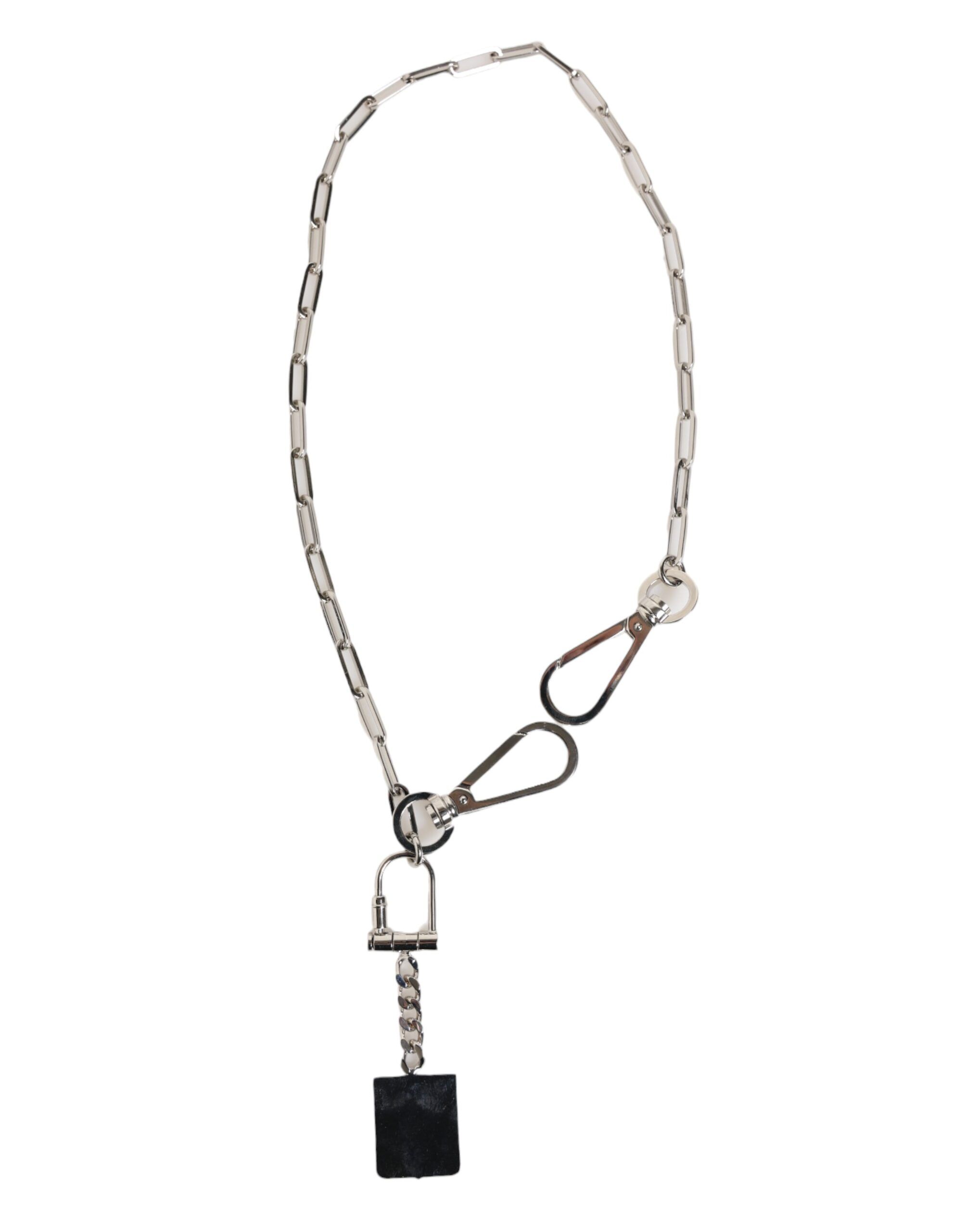 Tone Metal Chain DG Logo Pendant Men Men's Necklace - Dolce & Gabbana - Modalova