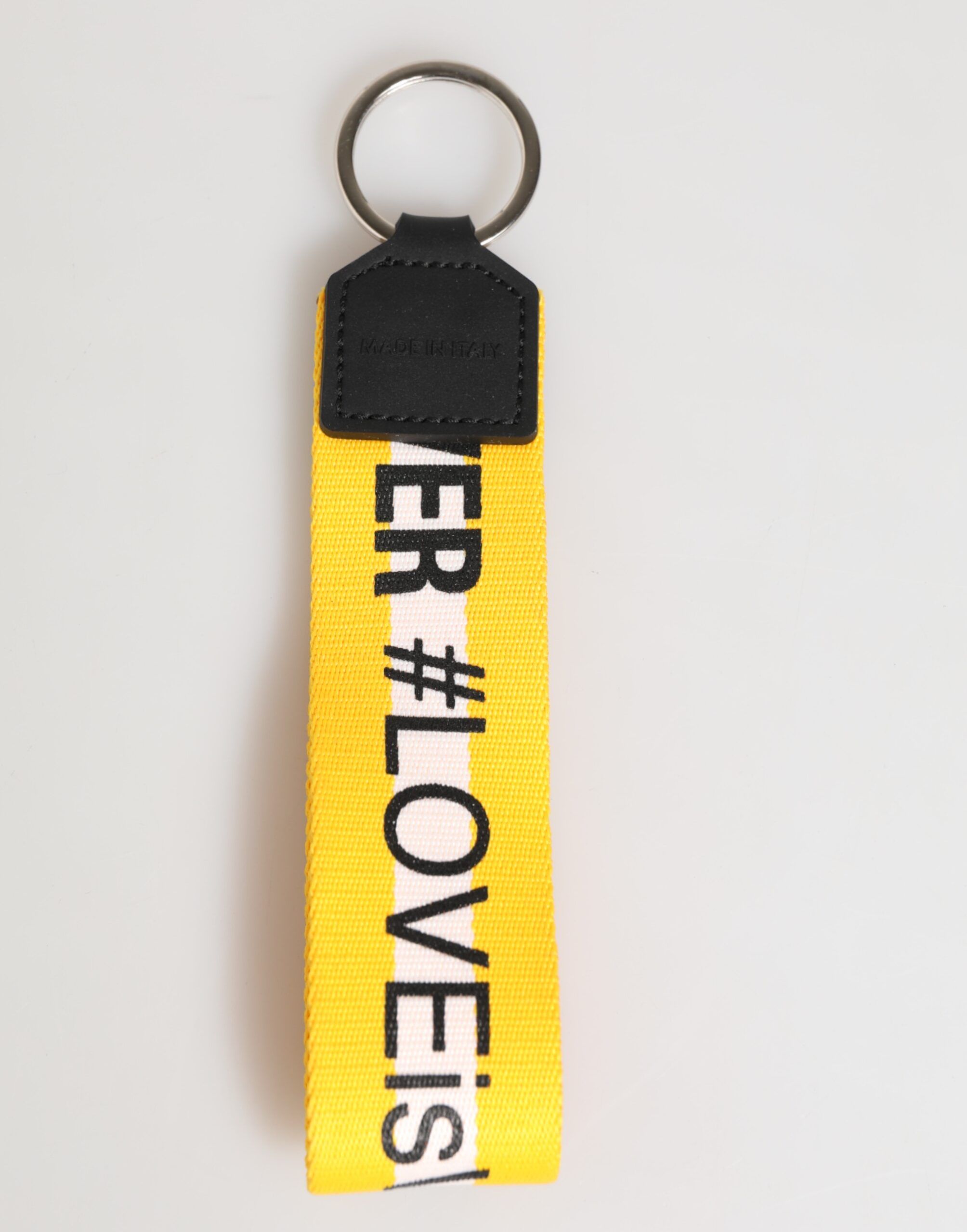 Logo Polyester Silver Brass Holder Keychain Men's Keyring - Dolce & Gabbana - Modalova