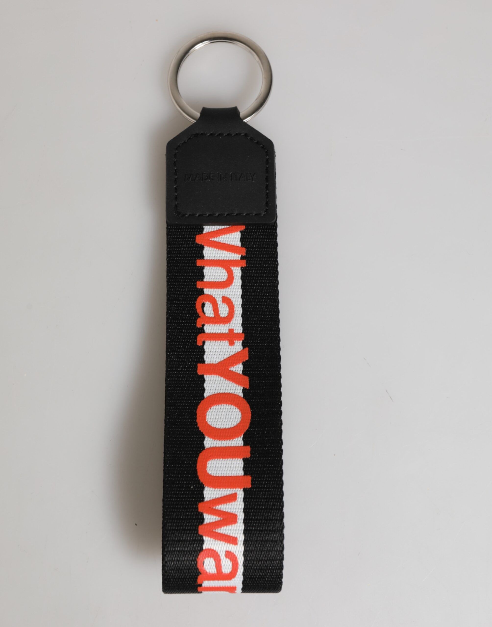 Black Red Logo Polyester Brass Holder Keychain Men's Keyring (Pre-Owned) - Dolce & Gabbana - Modalova