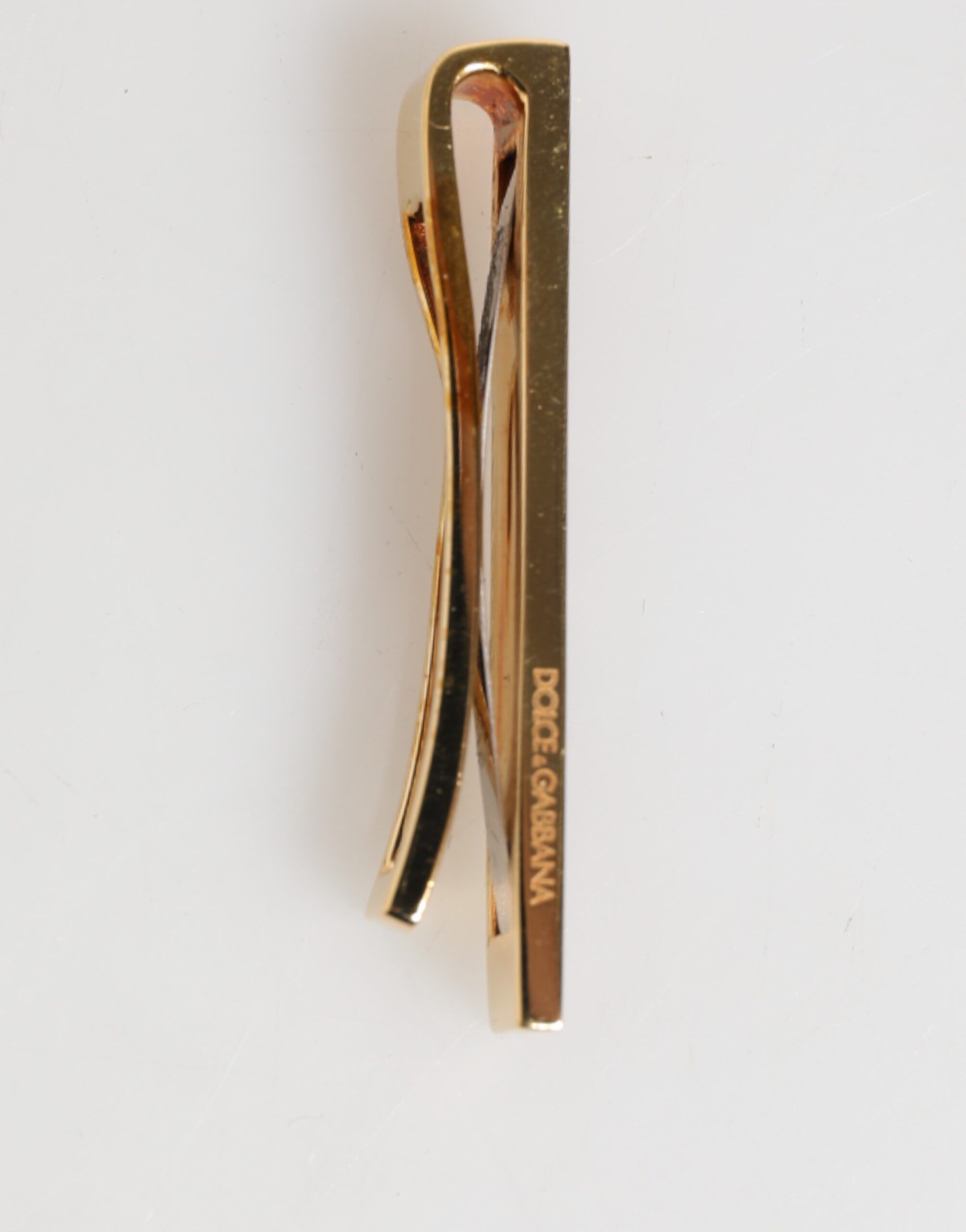 Gold Tone Brass Men's Accessory Tie Clip Men's Bar (Pre-Owned) - Dolce & Gabbana - Modalova