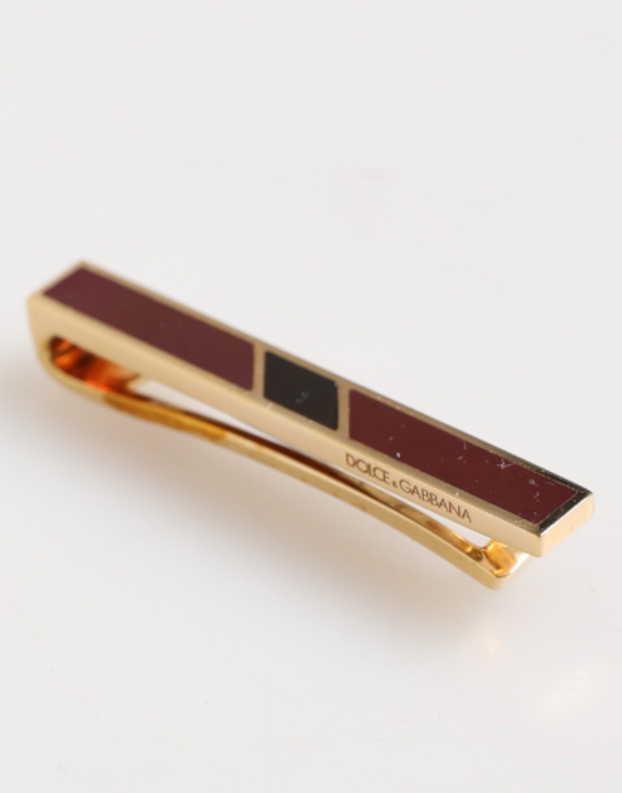 Gold Tone Brass Men's Accessory Tie Clip Men's Bar (Pre-Owned) - Dolce & Gabbana - Modalova