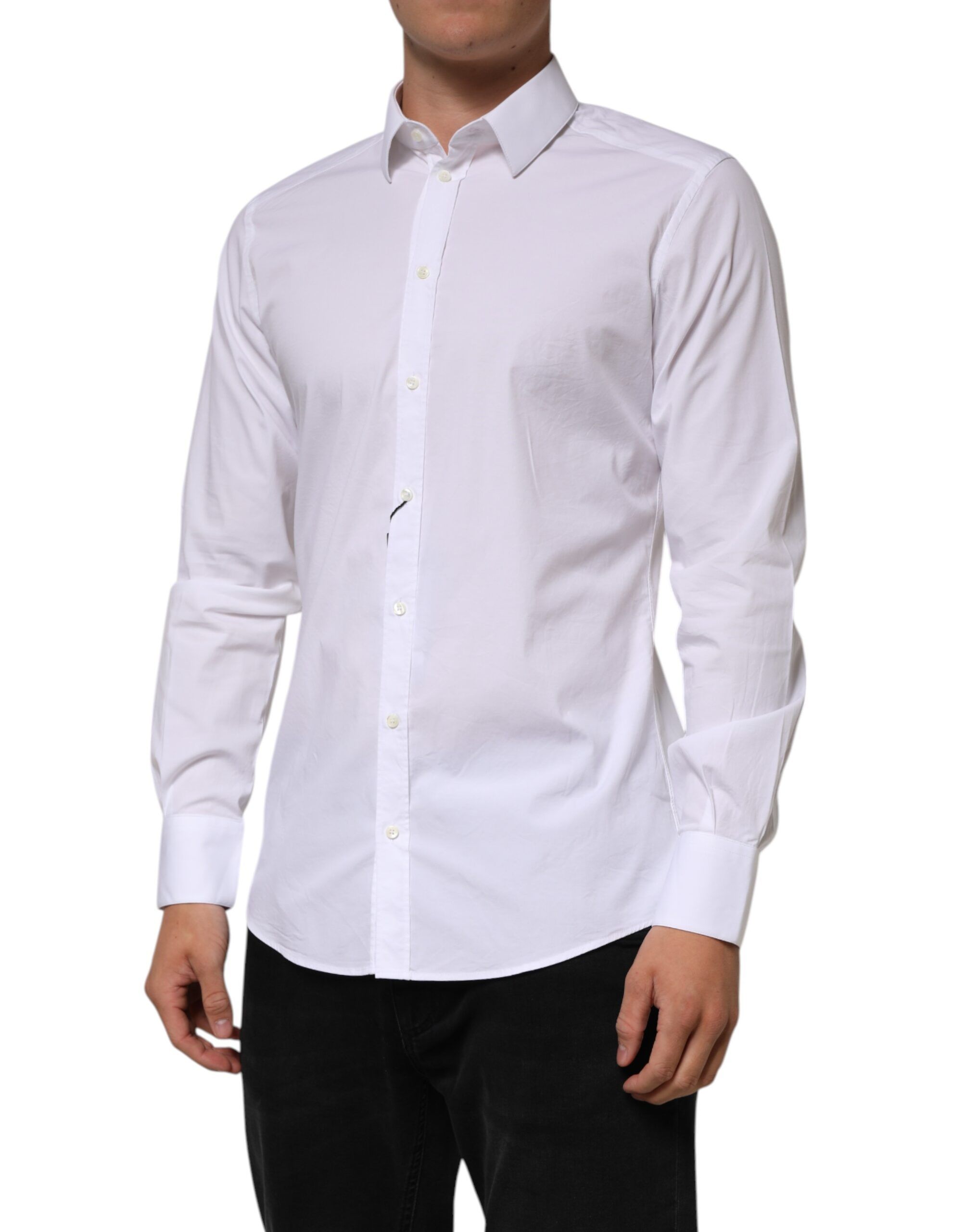 Cotton GOLD Long Sleeves Formal Men Men's Shirt - Dolce & Gabbana - Modalova