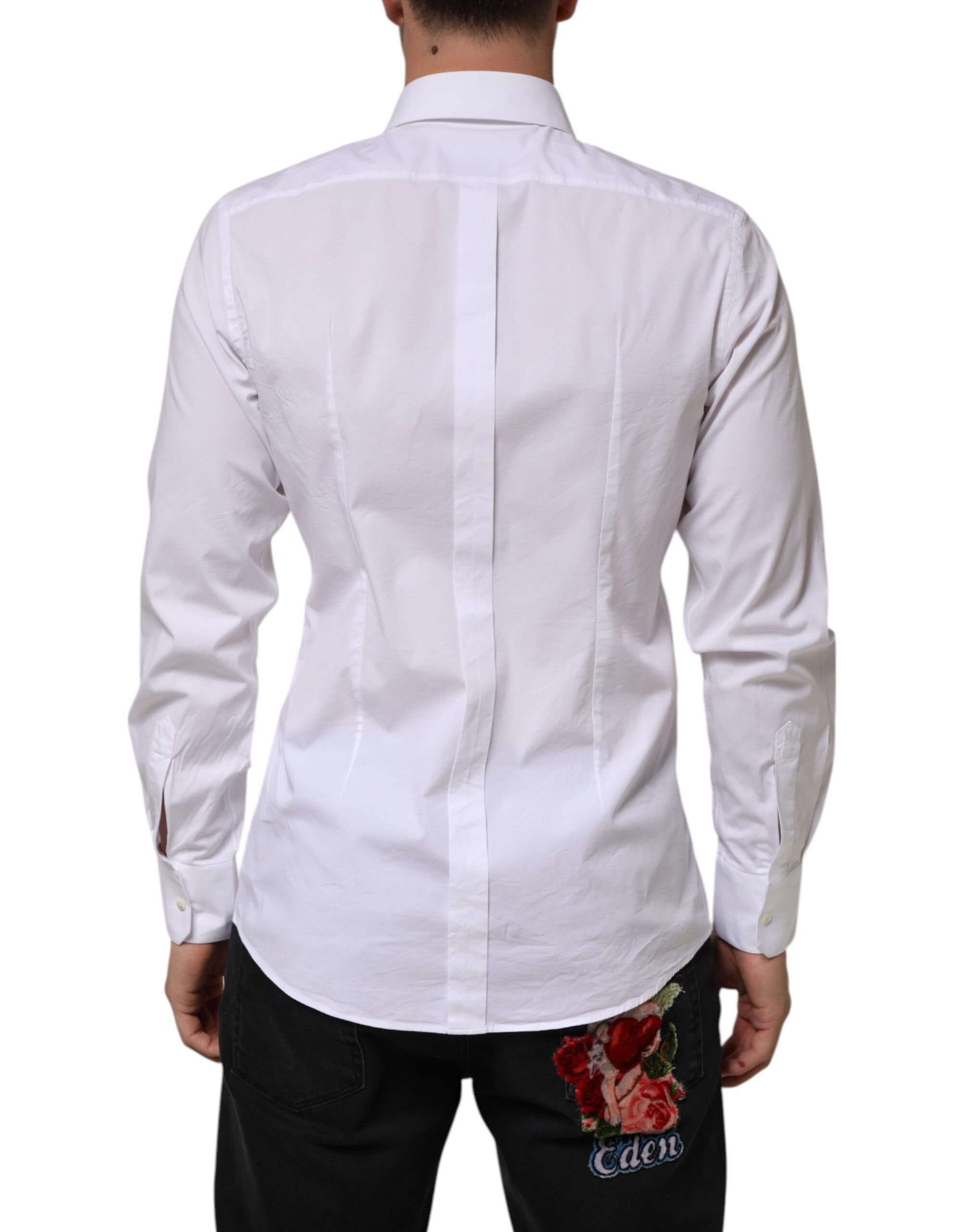 Cotton GOLD Long Sleeves Formal Men Men's Shirt - Dolce & Gabbana - Modalova